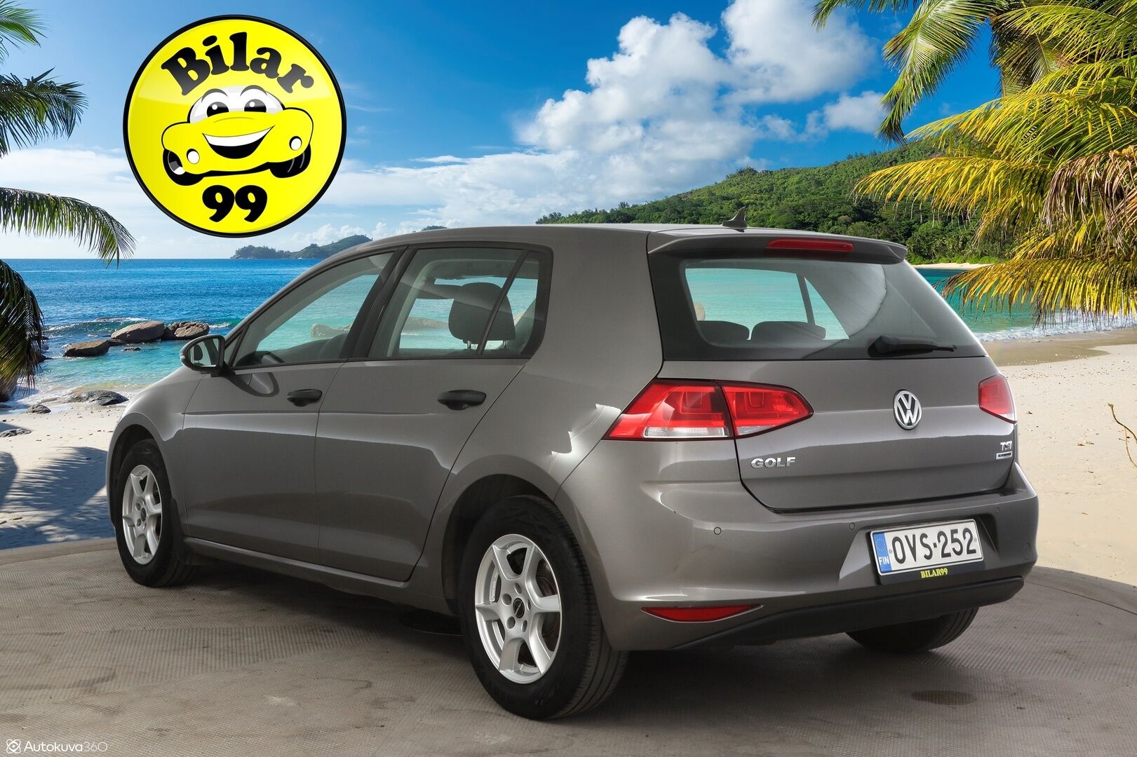 Volkswagen Golf 2017 Luxline 1,2 TSI 63 kW (85 hv) * Webasto / Lämmitettävät sivupeilit / Aut.ilmastointi / Vakkari * - * jakopää tehty 98tkm kohdalla 11.12.2023 / Webasto / 2x renkaat *