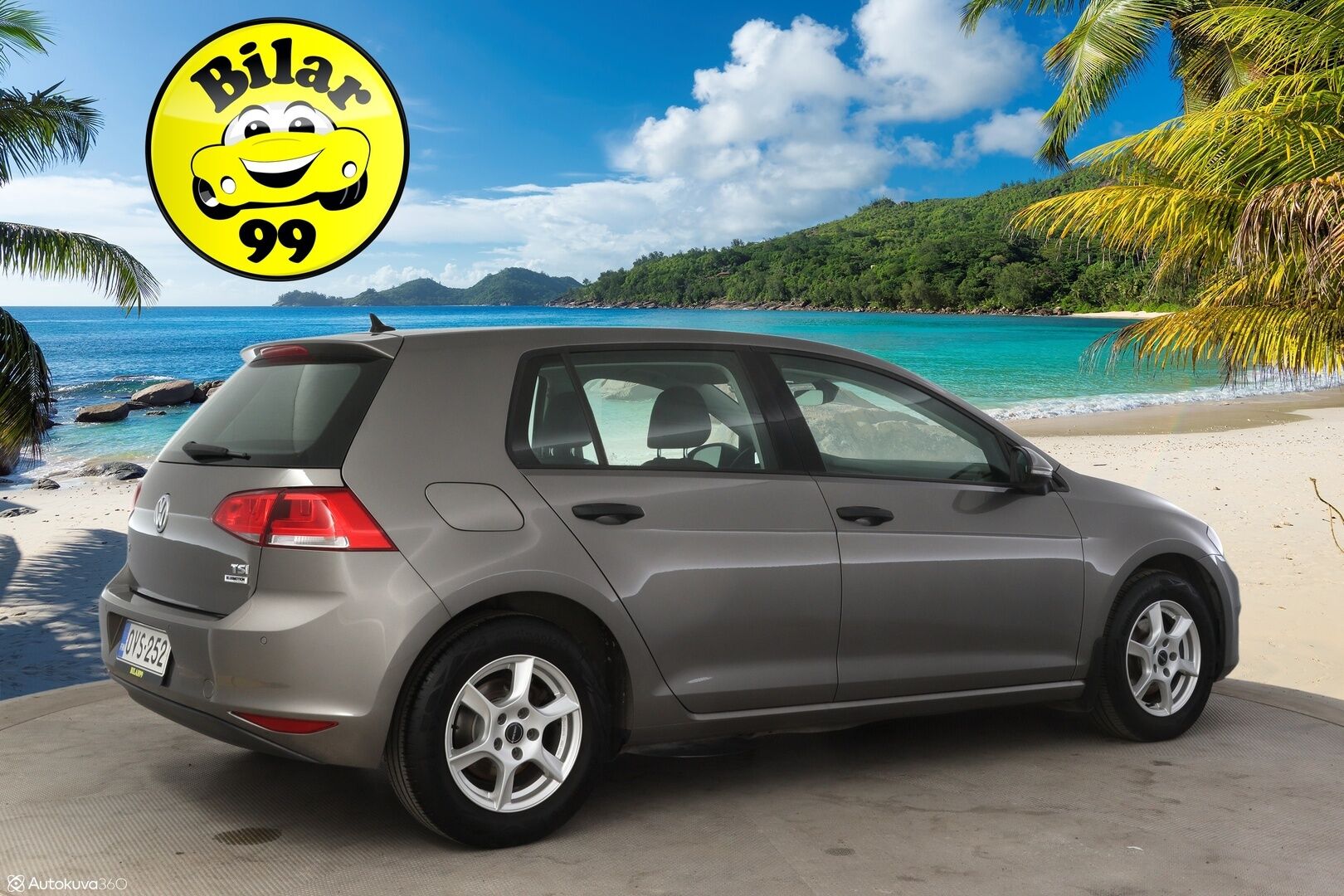 Volkswagen Golf 2017 Luxline 1,2 TSI 63 kW (85 hv) * Webasto / Lämmitettävät sivupeilit / Aut.ilmastointi / Vakkari * - * jakopää tehty 98tkm kohdalla 11.12.2023 / Webasto / 2x renkaat *