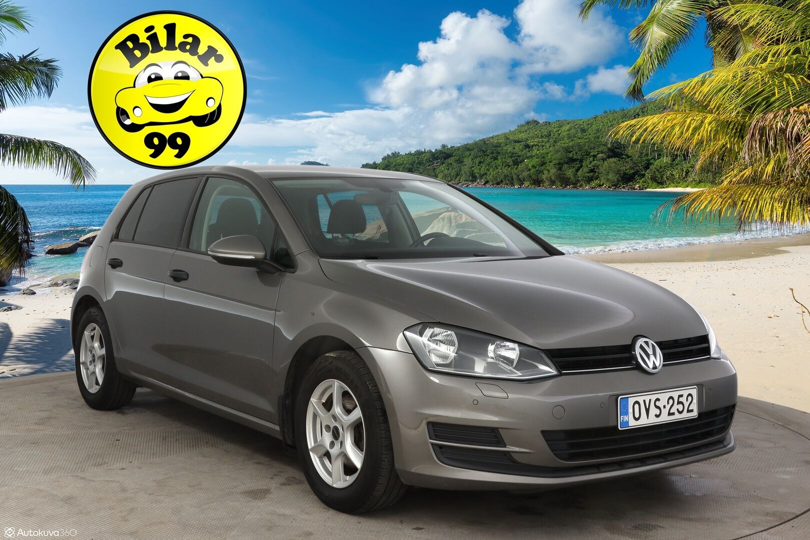 Volkswagen Golf 2017 Luxline 1,2 TSI 63 kW (85 hv) * Webasto / Lämmitettävät sivupeilit / Aut.ilmastointi / Vakkari * - * Jakopää tehty 98tkm kohdalla 11.12.2023 / Webasto / 2x renkaat / Juuri huollettu *