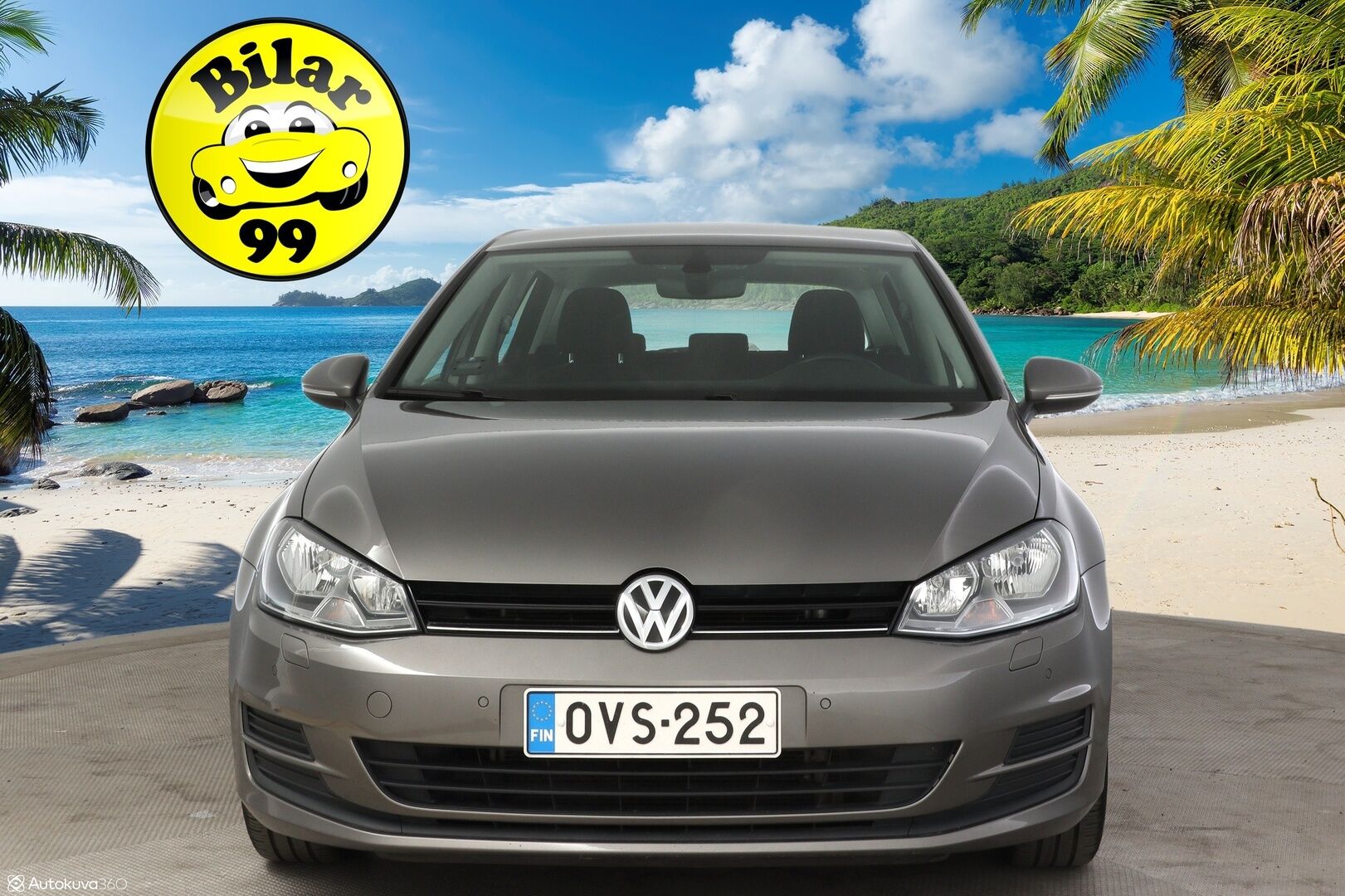Volkswagen Golf 2017 Luxline 1,2 TSI 63 kW (85 hv) * Webasto / Lämmitettävät sivupeilit / Aut.ilmastointi / Vakkari * - * jakopää tehty 98tkm kohdalla 11.12.2023 / Webasto / 2x renkaat *