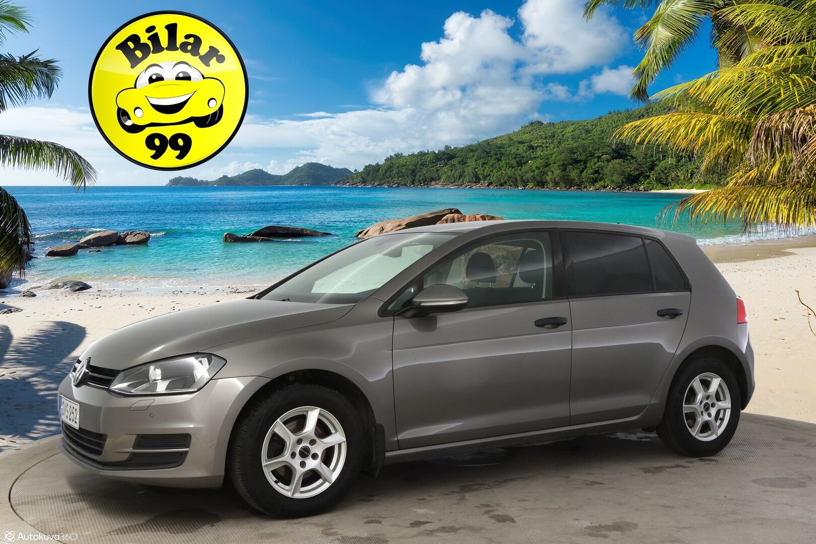 Volkswagen Golf 2017 Luxline 1,2 TSI 63 kW (85 hv) * Webasto / Lämmitettävät sivupeilit / Aut.ilmastointi / Vakkari * - * Jakopää tehty 98tkm kohdalla 11.12.2023 / Webasto / 2x renkaat / Juuri huollettu *