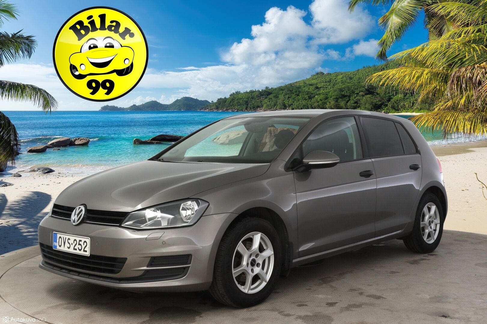 Volkswagen Golf 2017 Luxline 1,2 TSI 63 kW (85 hv) * Webasto / Lämmitettävät sivupeilit / Aut.ilmastointi / Vakkari * - * Jakopää tehty 98tkm kohdalla 11.12.2023 / Webasto / 2x renkaat / Juuri huollettu *
