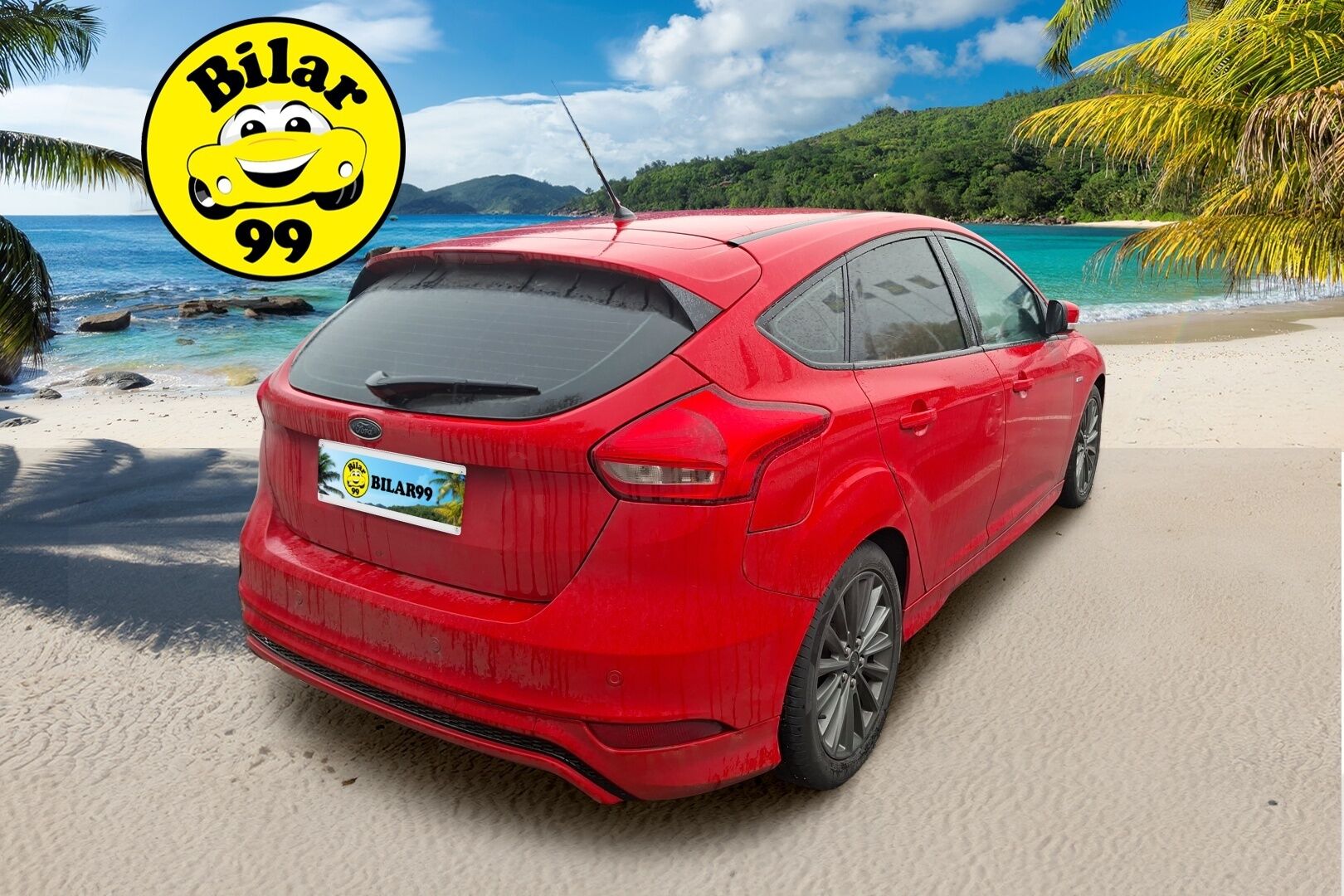 Ford Focus 2017 1,0 EcoBoost 125 hv Start/Stop A6 ST-Line * Vakkari / Lämm. tuulilasi / Lohkolämppäri sisäpuhaltimella / Tutka taakse * - * Hyvin pidetty ja huollettu näyttävä ST-Line! 2 x hyvät renkaat ja vanteet. Jakopää juuri huollettu! *