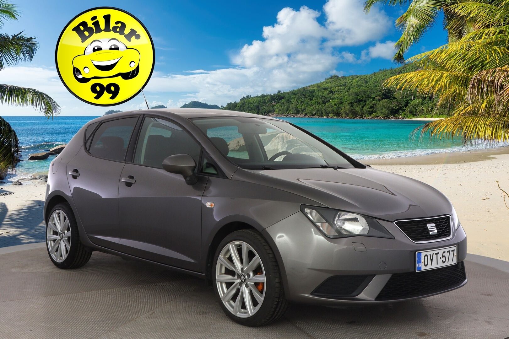 Seat Ibiza 2017 1,2 TSI 90 Style */ Suomi-auto / Vakkari / Webasto / Lohko / Bluetooth / Ilmastointi / 2x renkaat /* - Näppärä kauppakassi / 2x renkaat