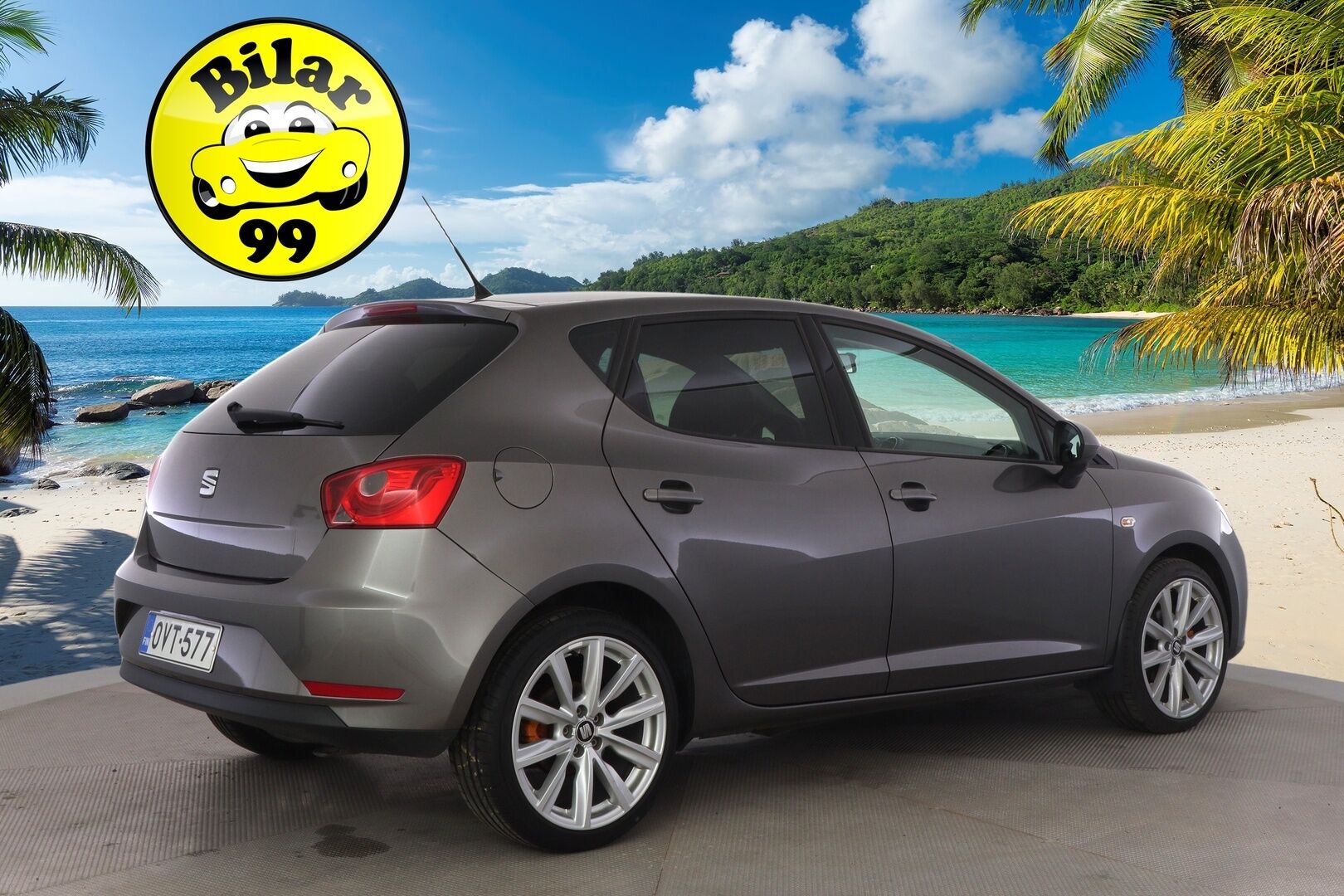 Seat Ibiza 2017 1,2 TSI 90 Style */ Suomi-auto / Vakkari / Webasto / Lohko / Bluetooth / Ilmastointi / 2x renkaat /* - Näppärä kauppakassi / 2x renkaat