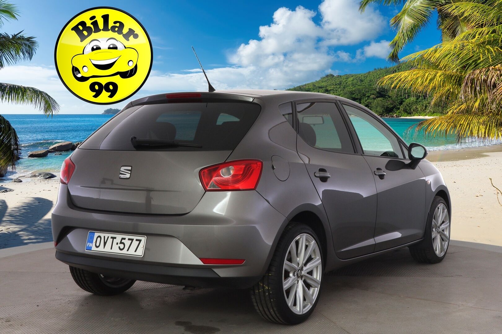 Seat Ibiza 2017 1,2 TSI 90 Style */ Suomi-auto / Vakkari / Webasto / Lohko / Bluetooth / Ilmastointi / 2x renkaat /* - Näppärä kauppakassi / 2x renkaat