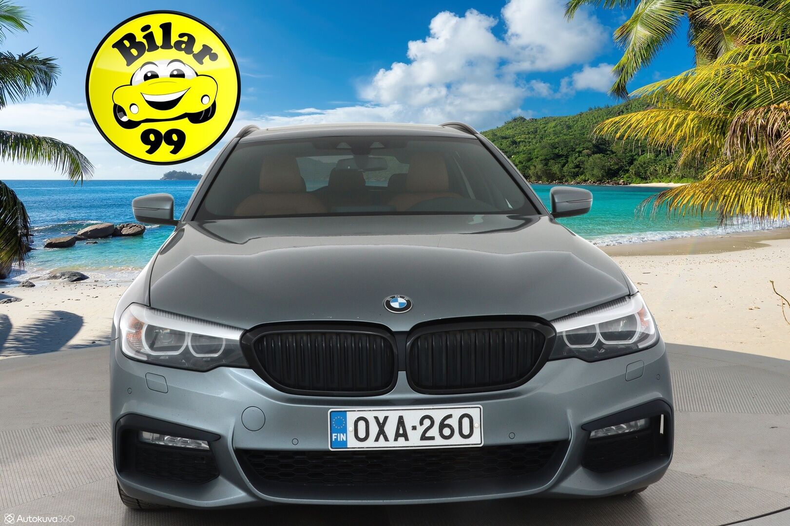 BMW 530 2018 G31 Touring 530d A xDrive M-Sport **Panorama / P. Kamera / Sporttipenkit / LED-valot / Navi / Digimittaristo** - Ruskea Nahkaverhoilu / Vakkari / KeylessGO / 2x Renkaat