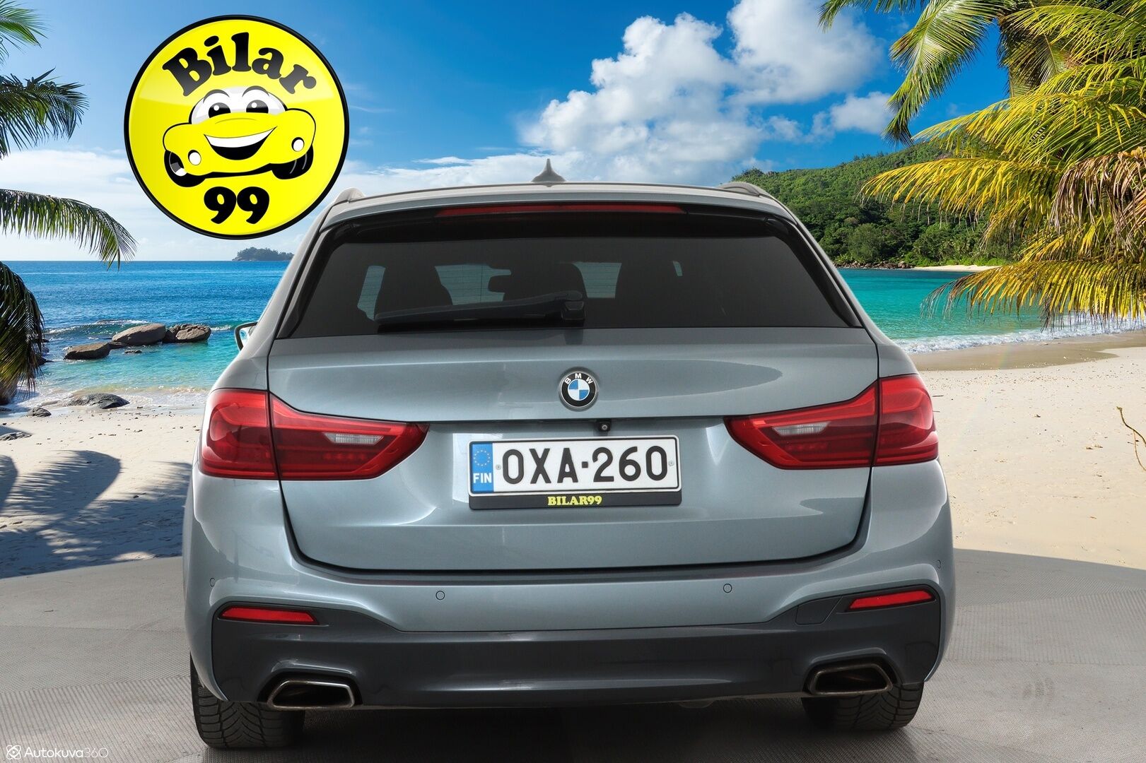 BMW 530 2018 G31 Touring 530d A xDrive M-Sport **Panorama / P. Kamera / Sporttipenkit / LED-valot / Navi / Digimittaristo** - Ruskea Nahkaverhoilu / Vakkari / KeylessGO / 2x Renkaat