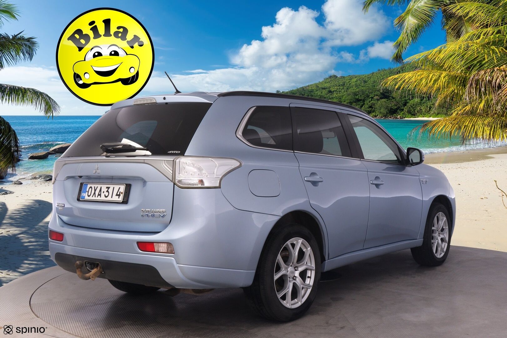 Mitsubishi Outlander PHEV 2014 Instyle Navi 4WD 5P - | Rockford | Koukku | Lasikattoluukku | Mustat nahat | Lasikattoluukku | 