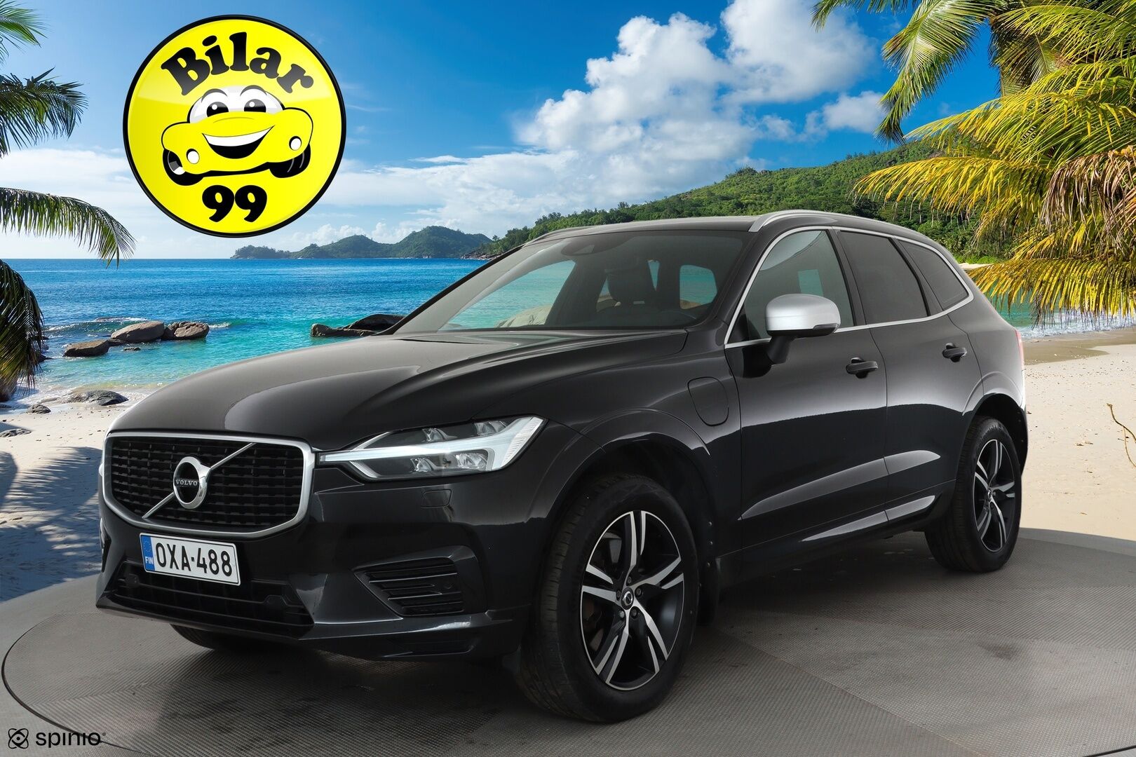Volvo XC60 2018 T8 AWD R-Design aut **Adapt.vakkari / Webasto / P.kamera / Muistipenkki / Panorama / Koukku / Sporttipenkit** - Akku kuntotarkastettu / Suomi-auto / Merkkihuollettu / Kahdet renkaat aluvanteilla / Nahka-Alcantara / High Performance Audio / Navi / KeylessGo 