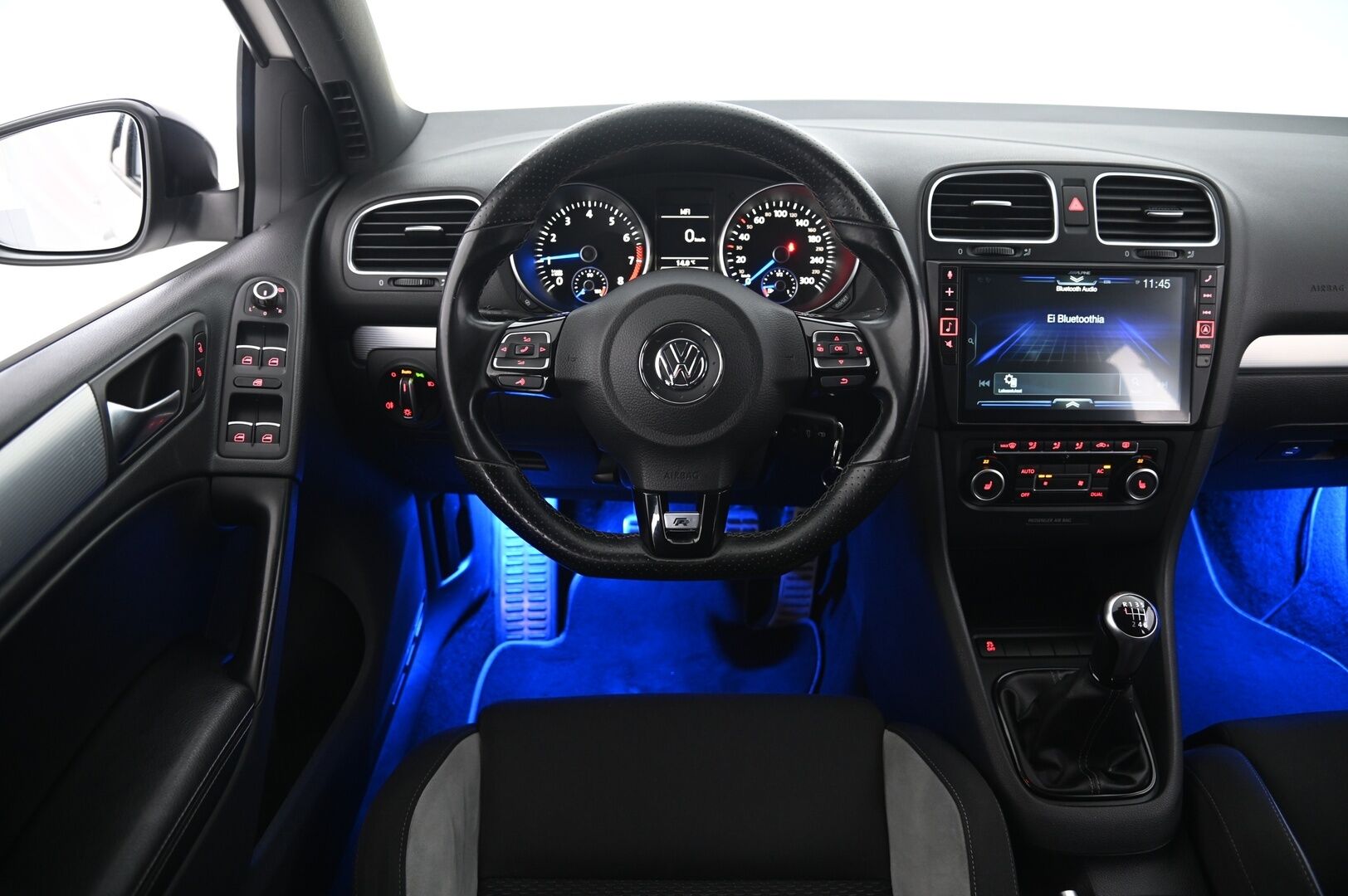 Volkswagen Golf 2012 R 2.0 TSI*Manuaali / *Miltek / BC-alusta / Alpine / Appconnect / Vakkari / Lohko* - Juuri leimattu / Näyttävä / Harvinainen Manuaali / 2x renkaat & vanteet