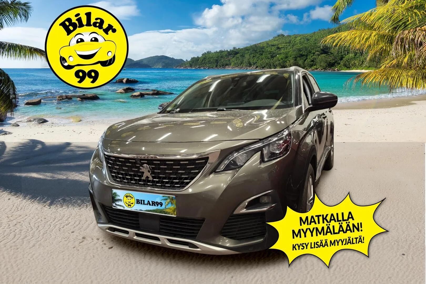 Peugeot 5008 2018 Allure BlueHDi 120 Automaatti * 7-Paikkainen / 360 Kamera / Navi / Koukku / LED / Ambient / Lohkolämmitin / Vakkari * - Suomi auto / 2x Renkaat Vanteet / Kattavat huollot 