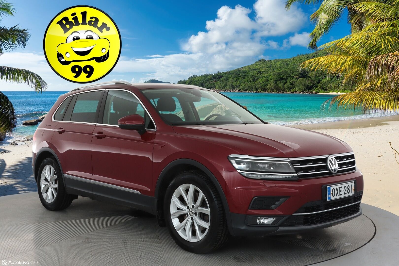 Volkswagen Tiguan 2018 2,0 TSI 132 kW 4MOTION DSG Aut ** Suomiauto /  Webasto / Adapt.vakkari / Koukku / KeyLess / P.tutkat - Kangas-Alcantara / 2x renkaat / Digimittaristo