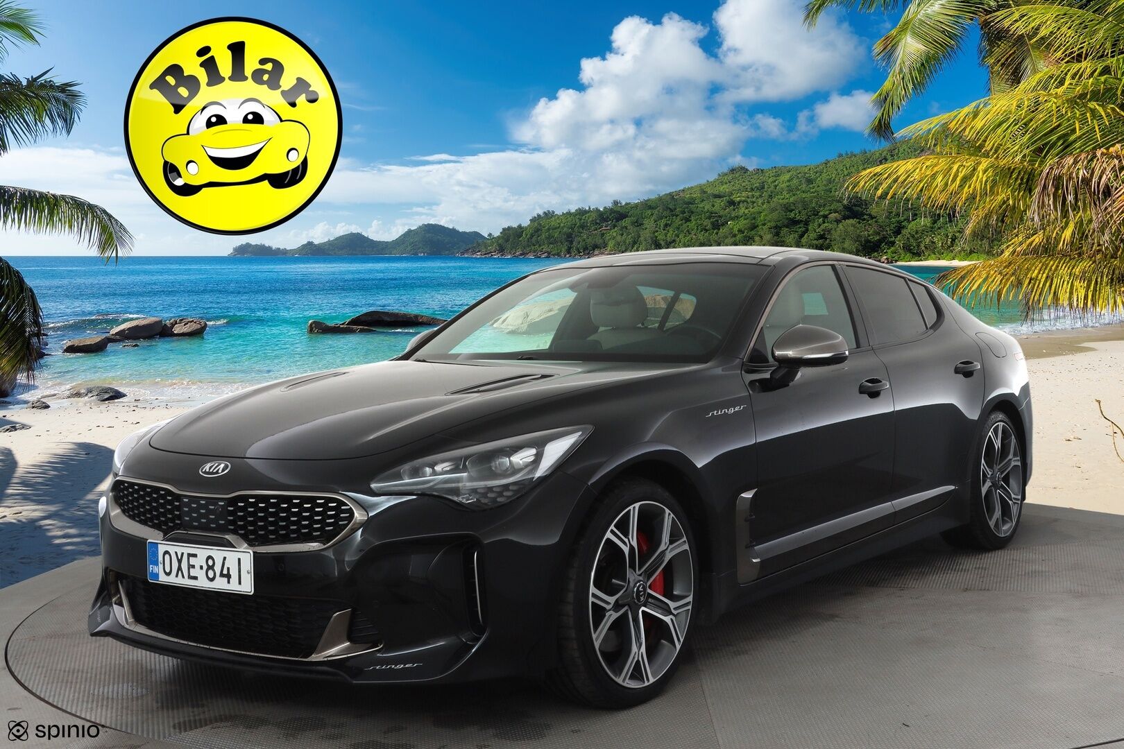Kia Stinger 2018 3,3 T-GDI AWD GT A/T - | ACC | Ilm. sporttinahat | Muistipenkki | H/K | Kattoluukku | 360° | HUD | Lane Assist | BSM | Lämm. ratti | LED | Apple & Android | 2x renkaat aluin |