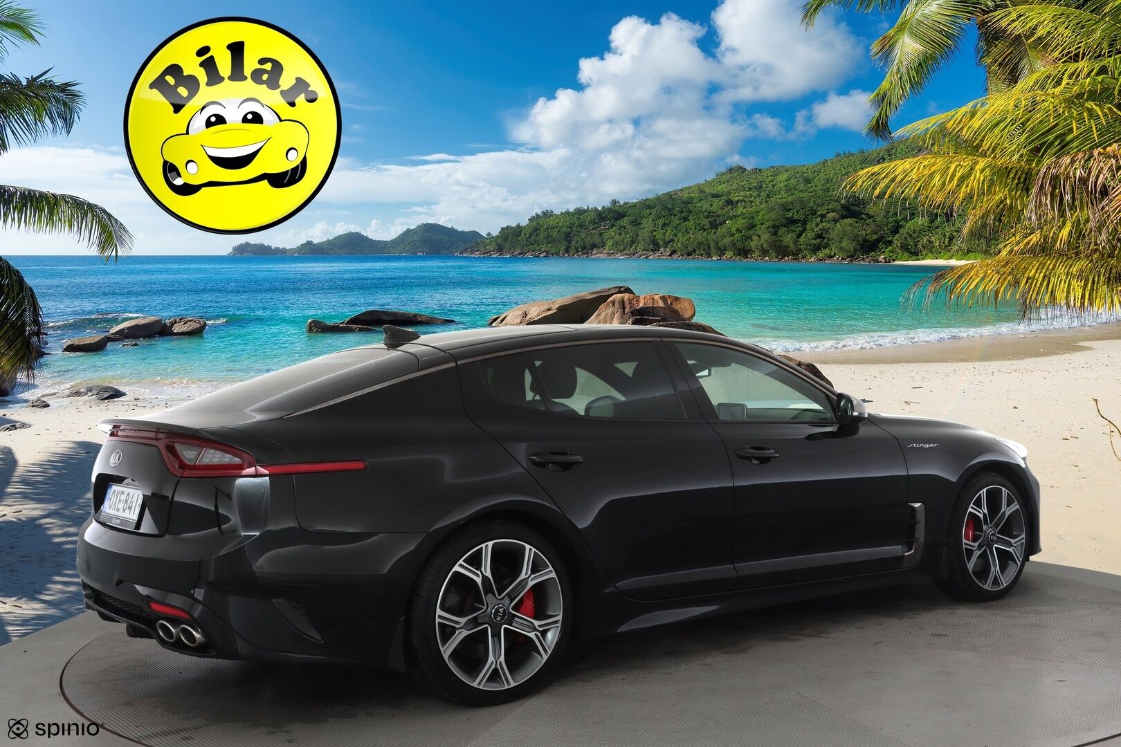 Kia Stinger 2018 3,3 T-GDI AWD GT A/T - | ACC | Ilm. sporttinahat | Muistipenkki | H/K | Kattoluukku | 360° | HUD | Lane Assist | BSM | Lämm. ratti | LED | Apple & Android | 2x renkaat aluin |