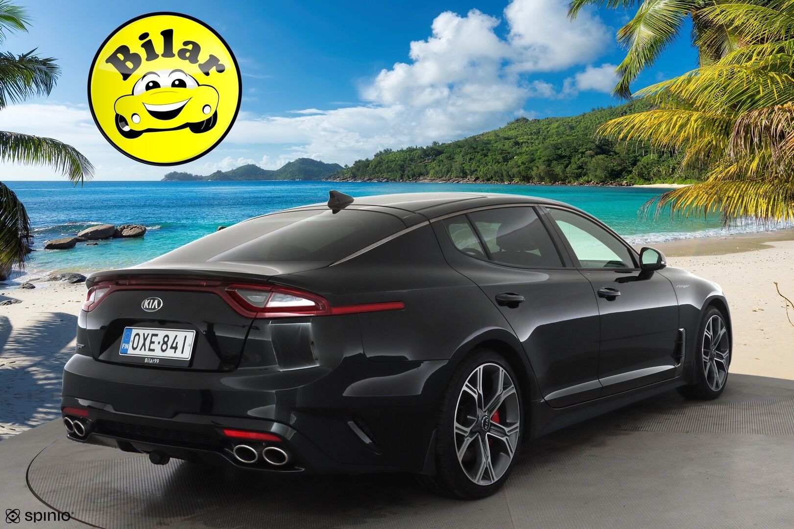 Kia Stinger 2018 3,3 T-GDI AWD GT A/T - | ACC | Ilm. sporttinahat | Muistipenkki | H/K | Kattoluukku | 360° | HUD | Lane Assist | BSM | Lämm. ratti | LED | Apple & Android | 2x renkaat aluin |