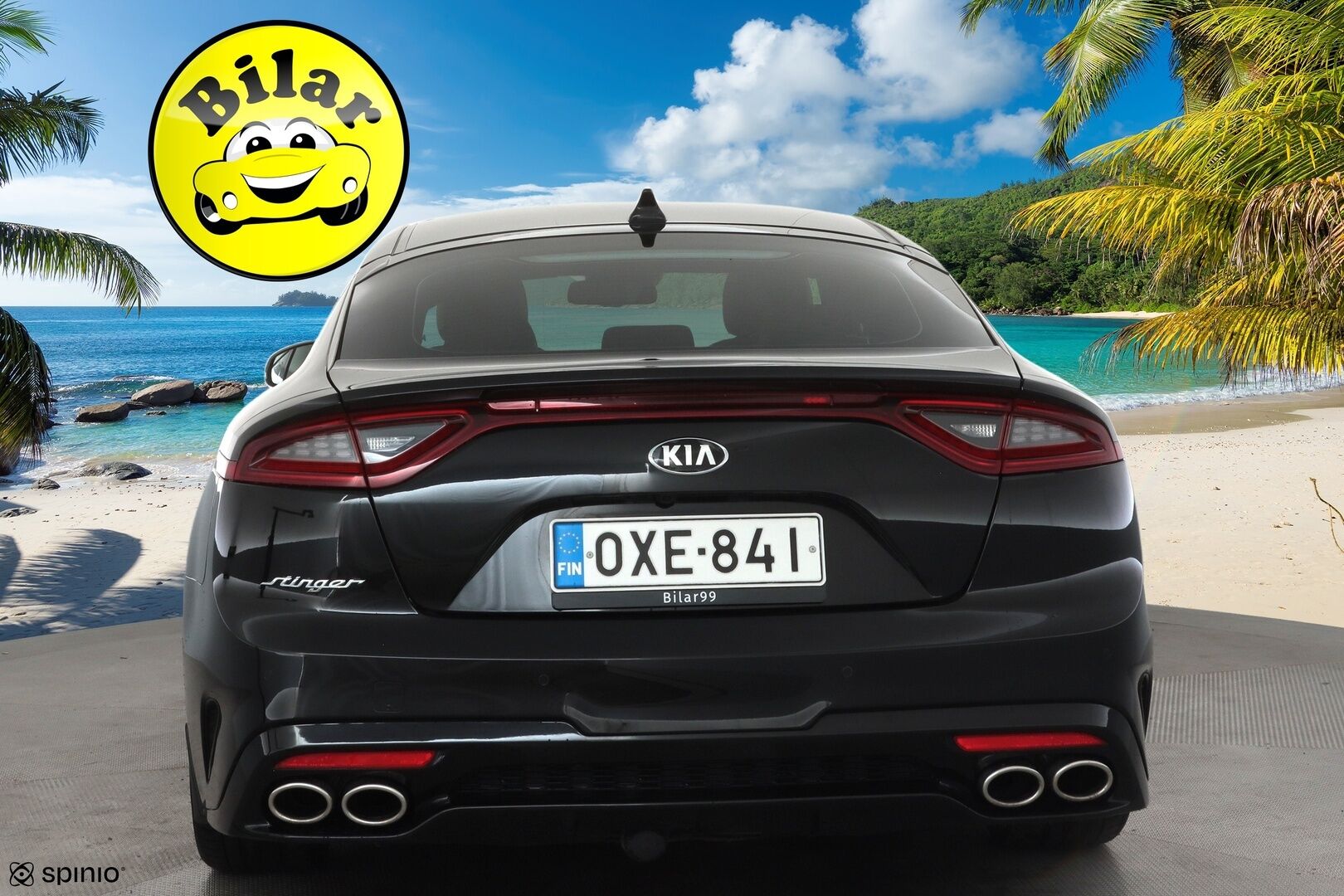 Kia Stinger 2018 3,3 T-GDI AWD GT A/T - | ACC | Ilm. sporttinahat | Muistipenkki | H/K | Kattoluukku | 360° | HUD | Lane Assist | BSM | Lämm. ratti | LED | Apple & Android | 2x renkaat aluin |