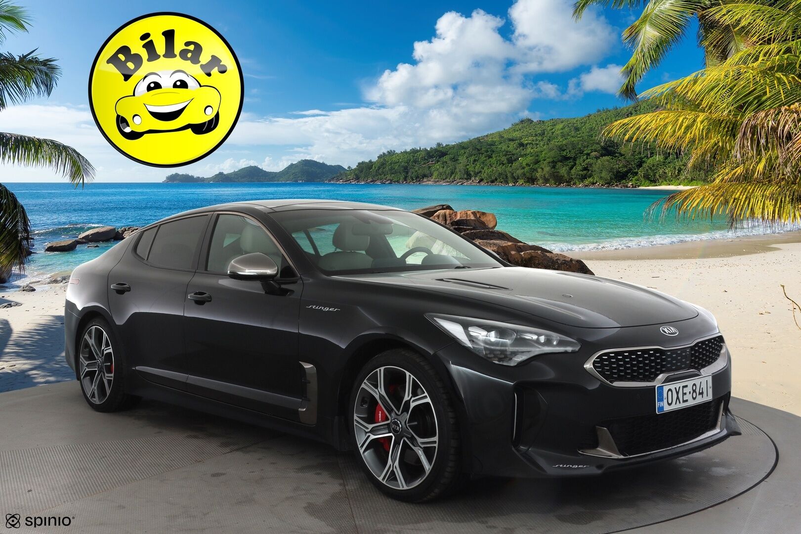 Kia Stinger 2018 3,3 T-GDI AWD GT A/T - | ACC | Ilm. sporttinahat | Muistipenkki | H/K | Kattoluukku | 360° | HUD | Lane Assist | BSM | Lämm. ratti | LED | Apple & Android | 2x renkaat aluin |