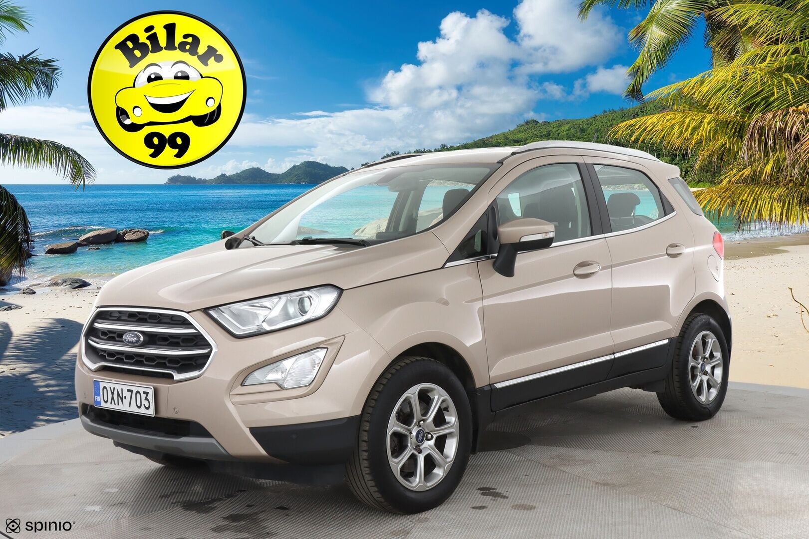 Ford Ecosport 2019 1,0 EcoBoost 140hv M6 Titanium 5-ovinen / Lämmitettävä ohjauspyörä / Lämmitettävä tuulilasi / P. Tutkat / Vakkari - Juuri saapunut! / Taloudellinen / Fiksu valinta! / Hyvin huollettu