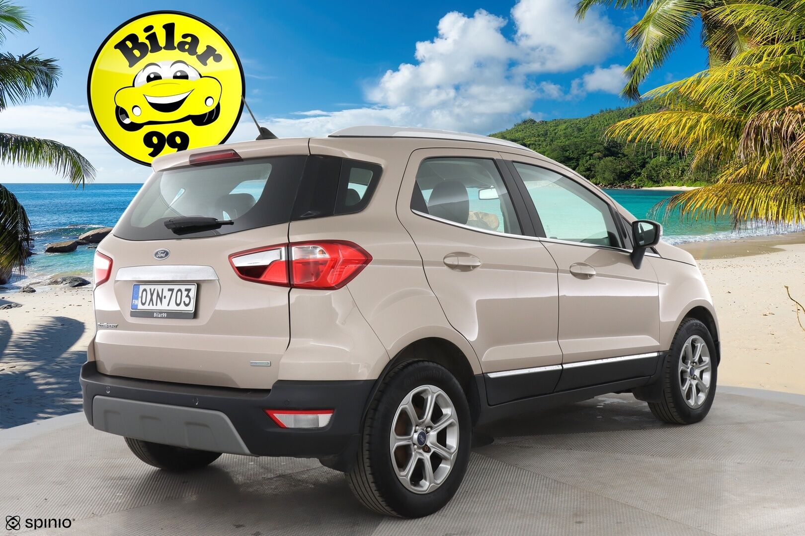 Ford Ecosport 2019 1,0 EcoBoost 140hv M6 Titanium 5-ovinen / Lämmitettävä ohjauspyörä / Lämmitettävä tuulilasi / P. Tutkat / Vakkari - Juuri saapunut! / Taloudellinen / Fiksu valinta! / Hyvin huollettu