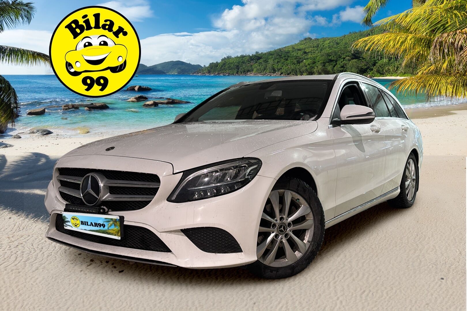 Mercedes-Benz C 2019 180 d T A Pro *Vakkari / LED Ajovalot / Peruutuskamera / Lohkolämmitin / Sportti nahkapenkit * - Suomi-auto / Tuoreet Pirellin nastarenkaat / Lohkolämmitin + sisätila lämmitin / Lisävalo
