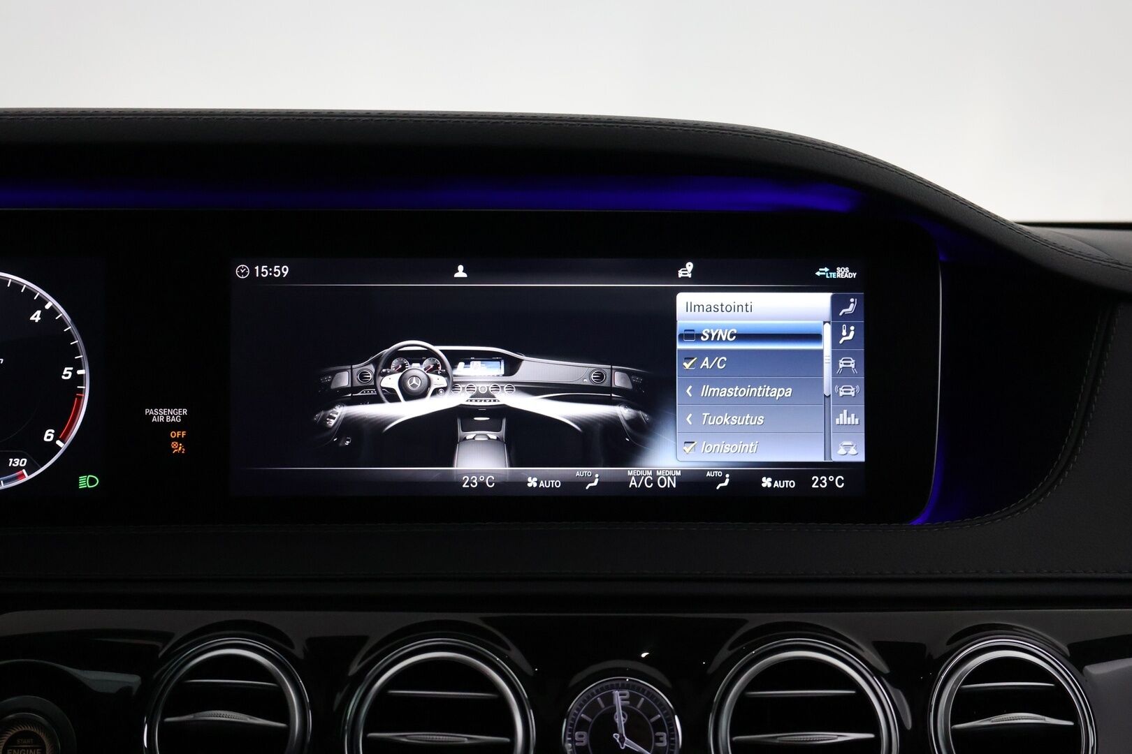 Mercedes-Benz S 2018 400 d 4Matic L - | ACC | Burmester | Panorama | Multibeam LED | Ilmastoidut & Hierovat istuimet | Muistipenkit edessä ja takana | 360 | HUD | DTR+Q | 
