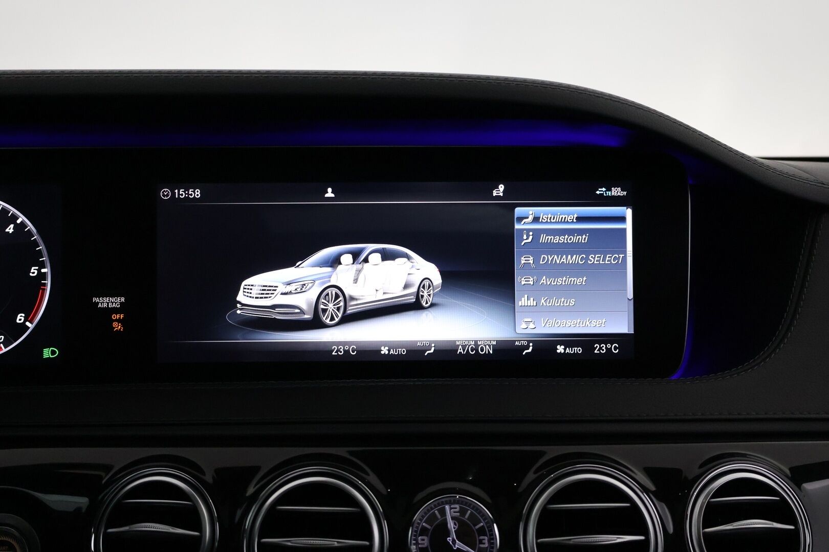 Mercedes-Benz S 2018 400 d 4Matic L - | ACC | Burmester | Panorama | Multibeam LED | Ilmastoidut & Hierovat istuimet | Muistipenkit edessä ja takana | 360 | HUD | DTR+Q | 