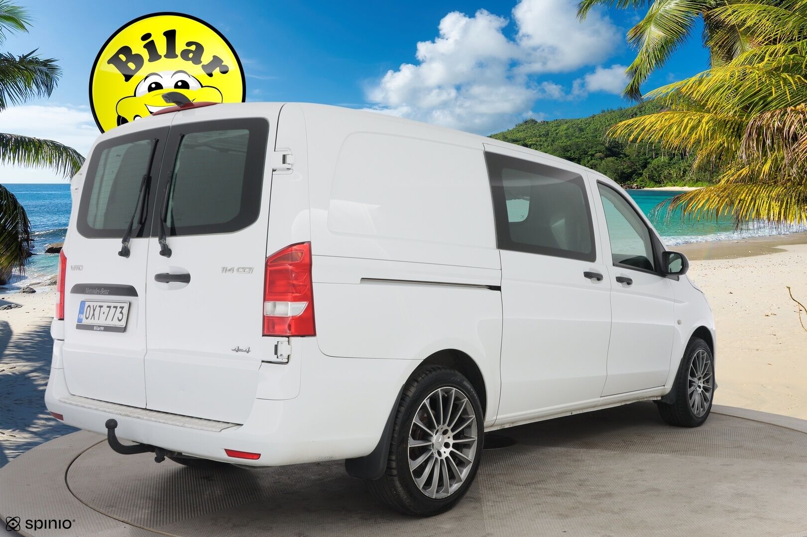 Mercedes-Benz Vito 2019 114CDI 4x4-3,05/32K keskipitkä A2 A Winter - ALV | Suomi-auto | Webasto | Vetokoukku | P-kamera | Vakkari | 2x Renkaat | BT-Audio
