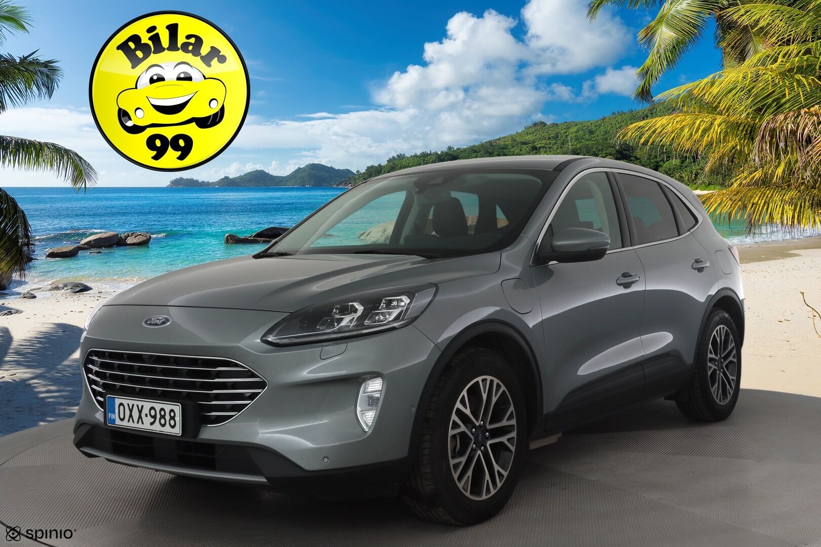 Ford Kuga 2021 2,5 hybrid (PHEV) 225hv CVT FWD Titanium X * ACC / P.kamera / BLIS / LED / Navi / B&O / Koukku * - Suomi-auto / Akku kuntotarkastettu! / Kahdet renkaat aluvanteilla / Merkkihuollettu