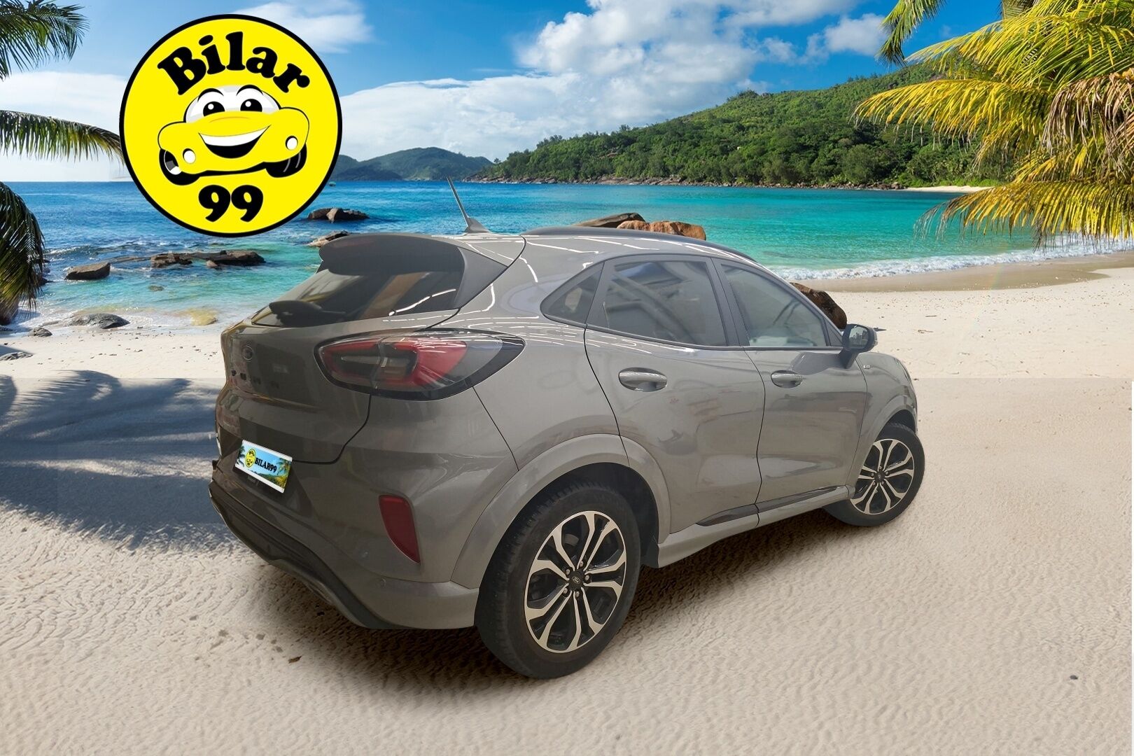 Ford Puma 2020 1,0 EcoBoost 125hv A7 ST-Line * Navi / Lohko+sisä / Vakionopeudensäädin / Lämmitettävä tuulilasi / Tutkat * - Kahdet hyvät renkaat Fordin vanteilla! / Viimeisin huolto 90tkm - HULLU BLACKWEEK KORKOTARJOUS 2,49%