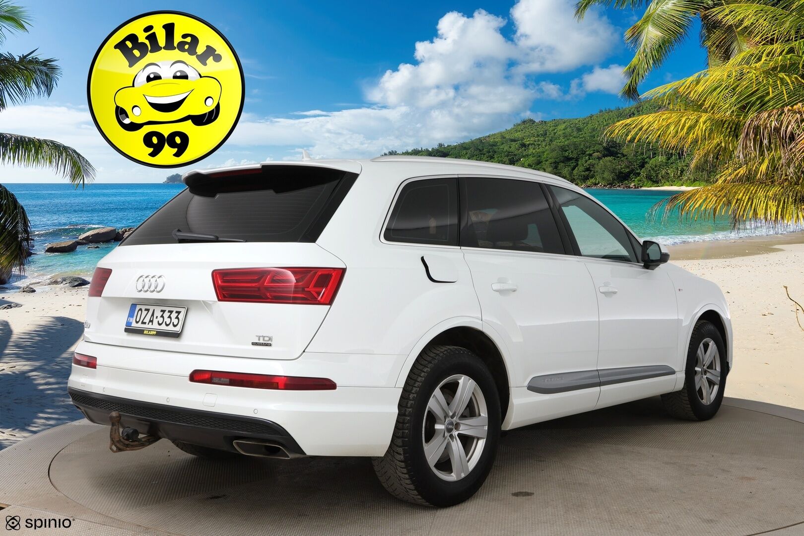 Audi Q7 2016 3,0 V6 TDI 200 kW quattro tiptronic S-Line 7p - Vetokoukku | Webasto | BOSE | Digimittaristo | Muistipenkki | MMI+ | LED