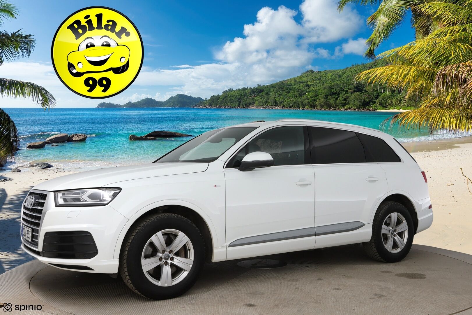 Audi Q7 2016 3,0 V6 TDI 200 kW quattro tiptronic S-Line 7p * Vetokoukku / Webasto / Bose / Digimittaristo / Muistipenkki / MMI+ / LED * - Muistipenkki / Alletaittuva koukku / MMI+ / Pa-lämmitin - HULLUT AVAJAISHULINAT KORKOTARJOUS 3,29 %