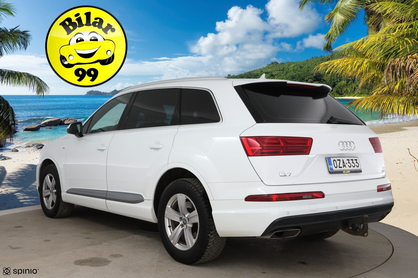 Audi Q7 2016 3,0 V6 TDI 200 kW quattro tiptronic S-Line 7p / Vetokoukku / Webasto / Bose / Digimittaristo / Muistipenkki / MMI+ / LED - P-Tutkat / Tehokas 200kW -malli 7-paikkaisena!