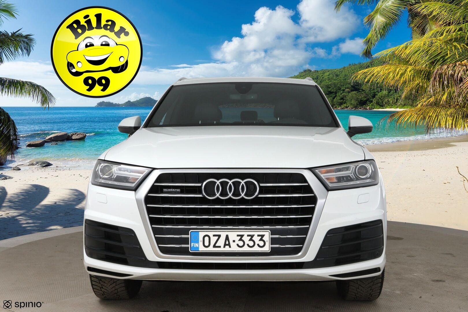 Audi Q7 2016 3,0 V6 TDI 200 kW quattro tiptronic S-Line 7p / Vetokoukku / Webasto / Bose / Digimittaristo / Muistipenkki / MMI+ / LED - P-Tutkat / Tehokas 200kW -malli 7-paikkaisena!