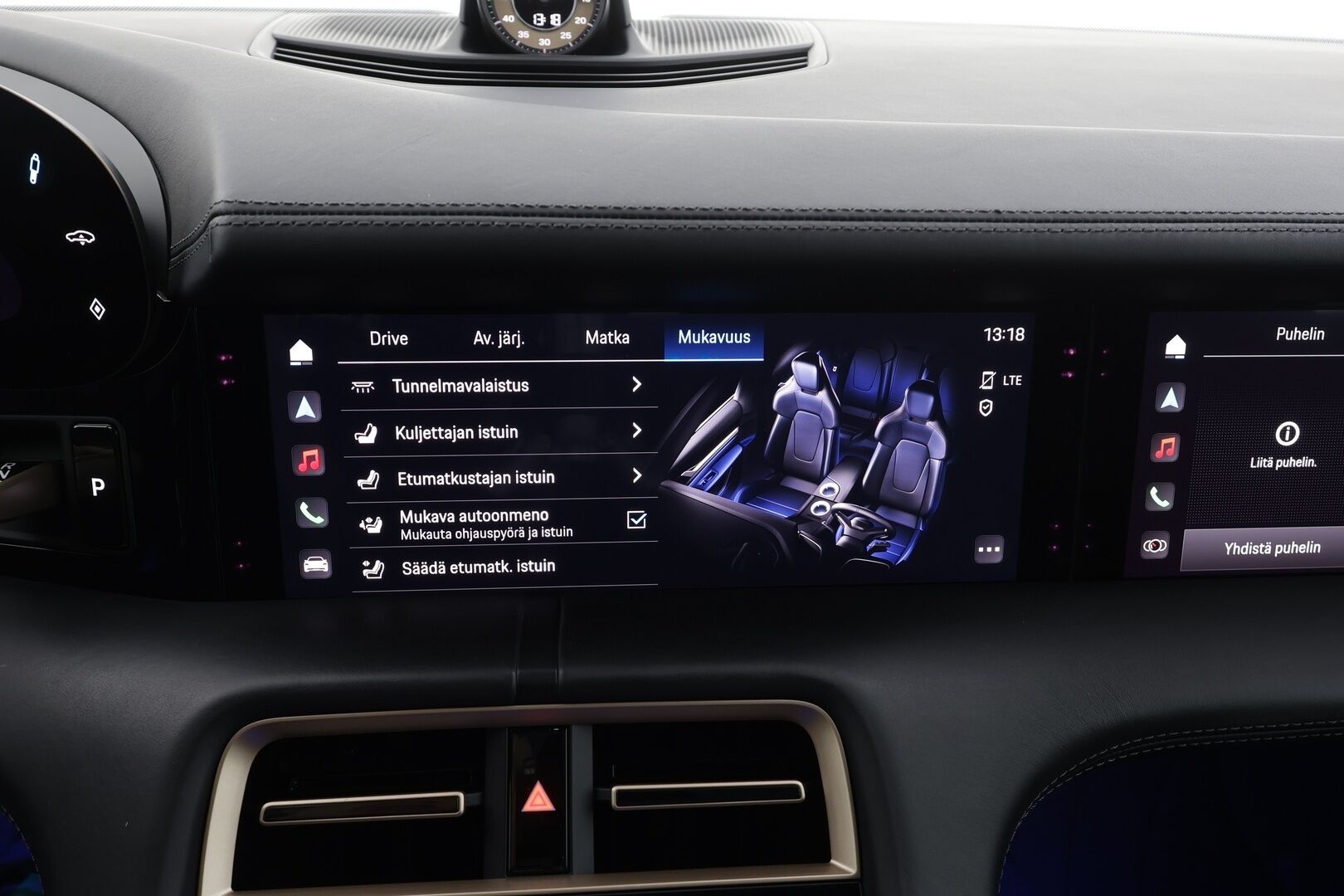 Porsche Taycan 2020 4S 420 kW * Sport-Chrono / Bose / 18-ist muistilla / PDLS+ / PASM / 360 Kamera / Lämpöpumppu * - 1.Om Suomi-auto / Näyttö matkustajalle / Akku kuntotarkastettu / Merkkihuollettu / Kahdet renkaat aluvanteilla