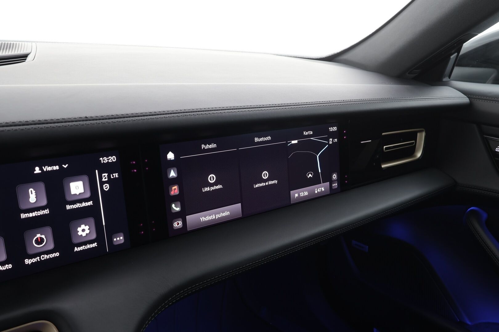 Porsche Taycan 2020 4S 420 kW * Sport-Chrono / Bose / 18-ist muistilla / PDLS+ / PASM / 360 Kamera / Lämpöpumppu * - 1.Om Suomi-auto / Näyttö matkustajalle / Akku kuntotarkastettu / Merkkihuollettu / Kahdet renkaat aluvanteilla