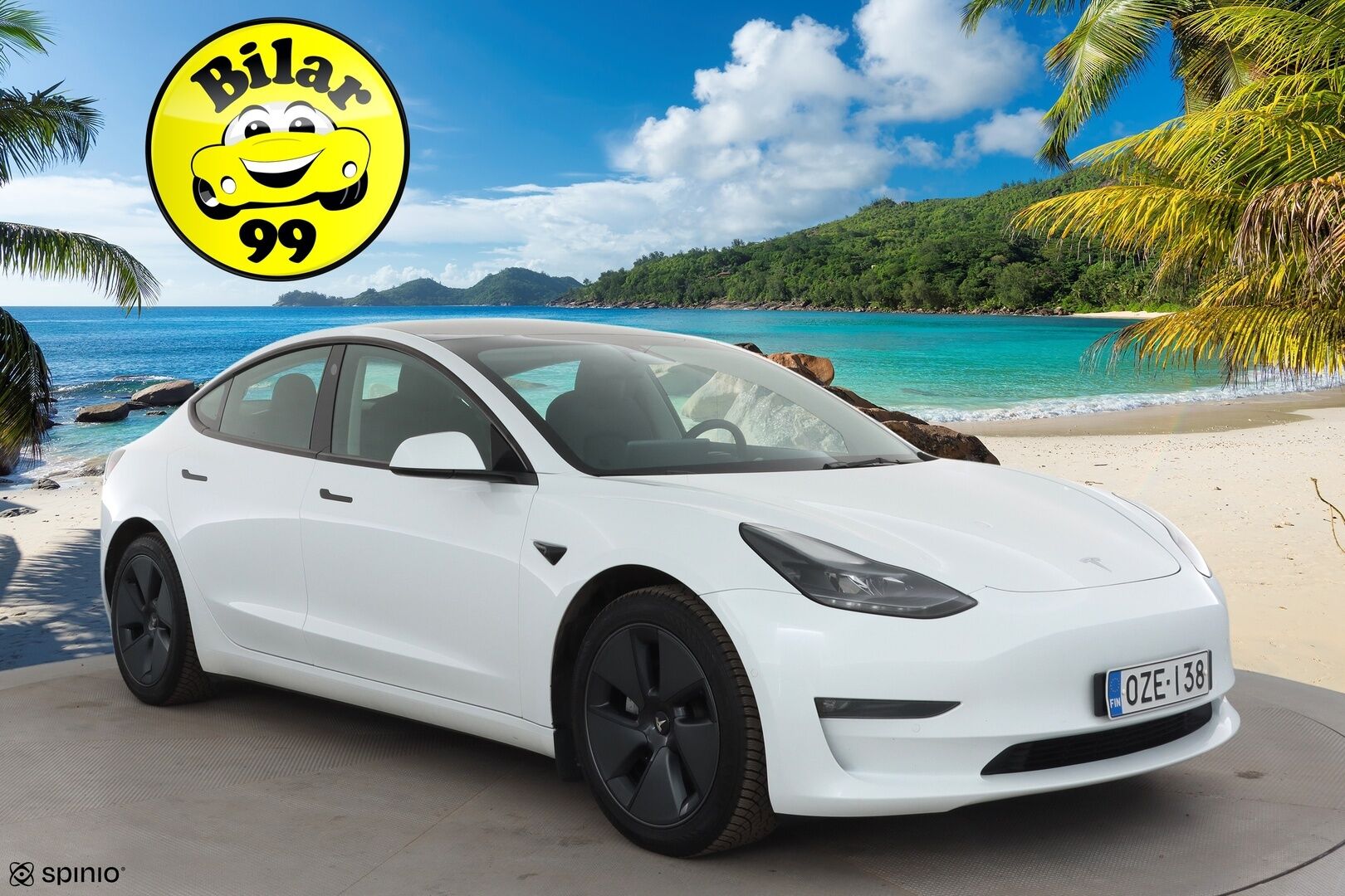 Tesla Model 3 2021 Long Range * ILP / Lasikatto / ACC / Matrix-LED / P.kamera / Muistipenkki / Premium Audio * - 1-om Suomi-auto / 2x Latauskaapelit / Kahdet renkaat aluvanteilla