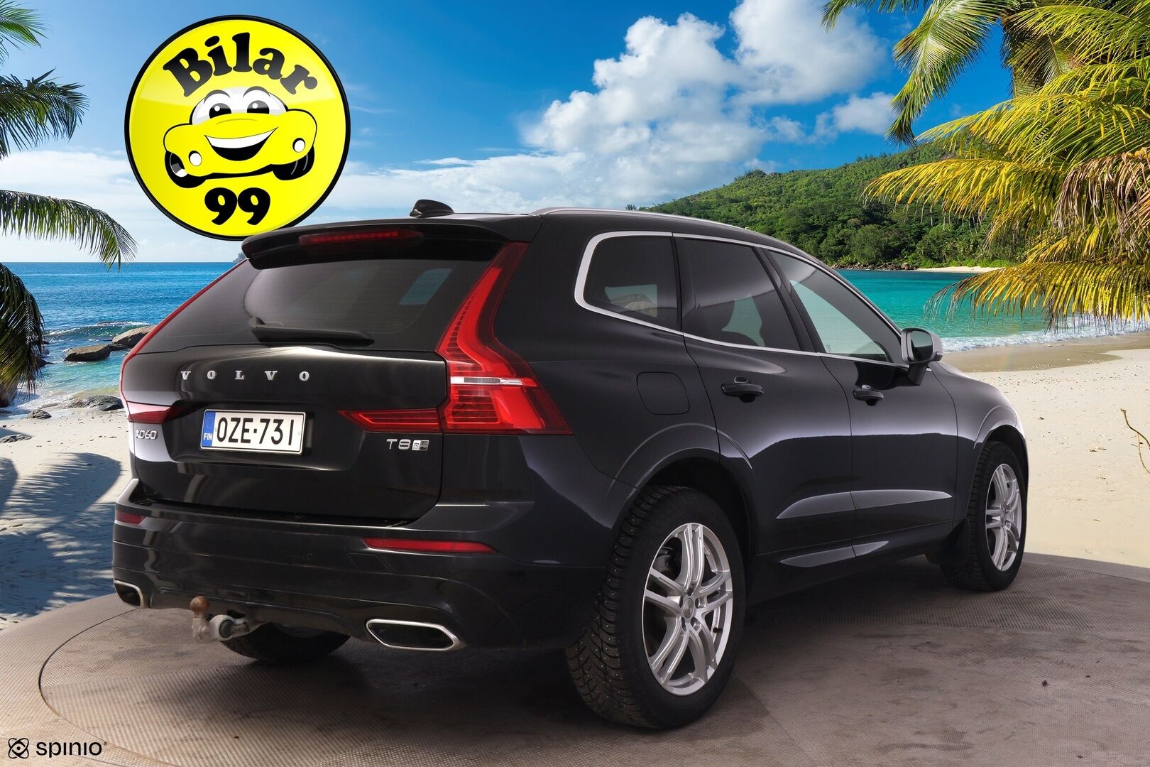 Volvo XC60 2019 T8 AWD R-Design aut* ALV / Webasto / VOC / Pilot assist / Panorama / Vetokoukku / Nahat / Keyless GO / P. tutkat* - SOH 77% / Vasta katsastettu ja huollettu / Talveksi Nokian Hakkapelitta 10 SUV nastat / Kaukovaloautomatiikka/ Ratinlämmitin 