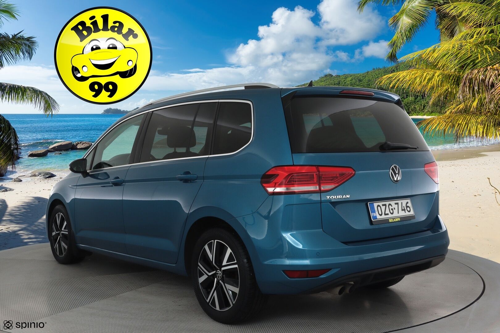 Volkswagen Touran 2021 Highline 2,0 TDI SCR 110 kW DSG 7-Paik **Webasto /  ACC / LED-valot / P.Tutkat / Navi / Digimittaristo / Apple&Android** - Suomi-auto / Kahdet Renkaat
