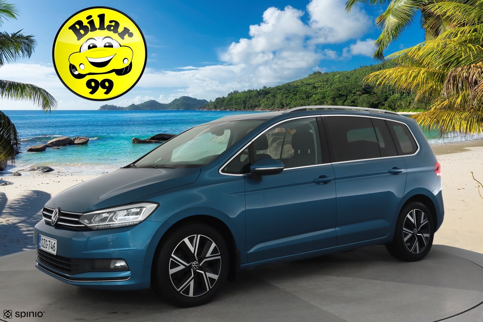 Volkswagen Touran 2021 Highline 2,0 TDI SCR 110 kW DSG 7-Paik **Webasto /  ACC / LED-valot / P.Tutkat / Navi / Digimittaristo / Apple&Android** - Suomi-auto / Kahdet Renkaat