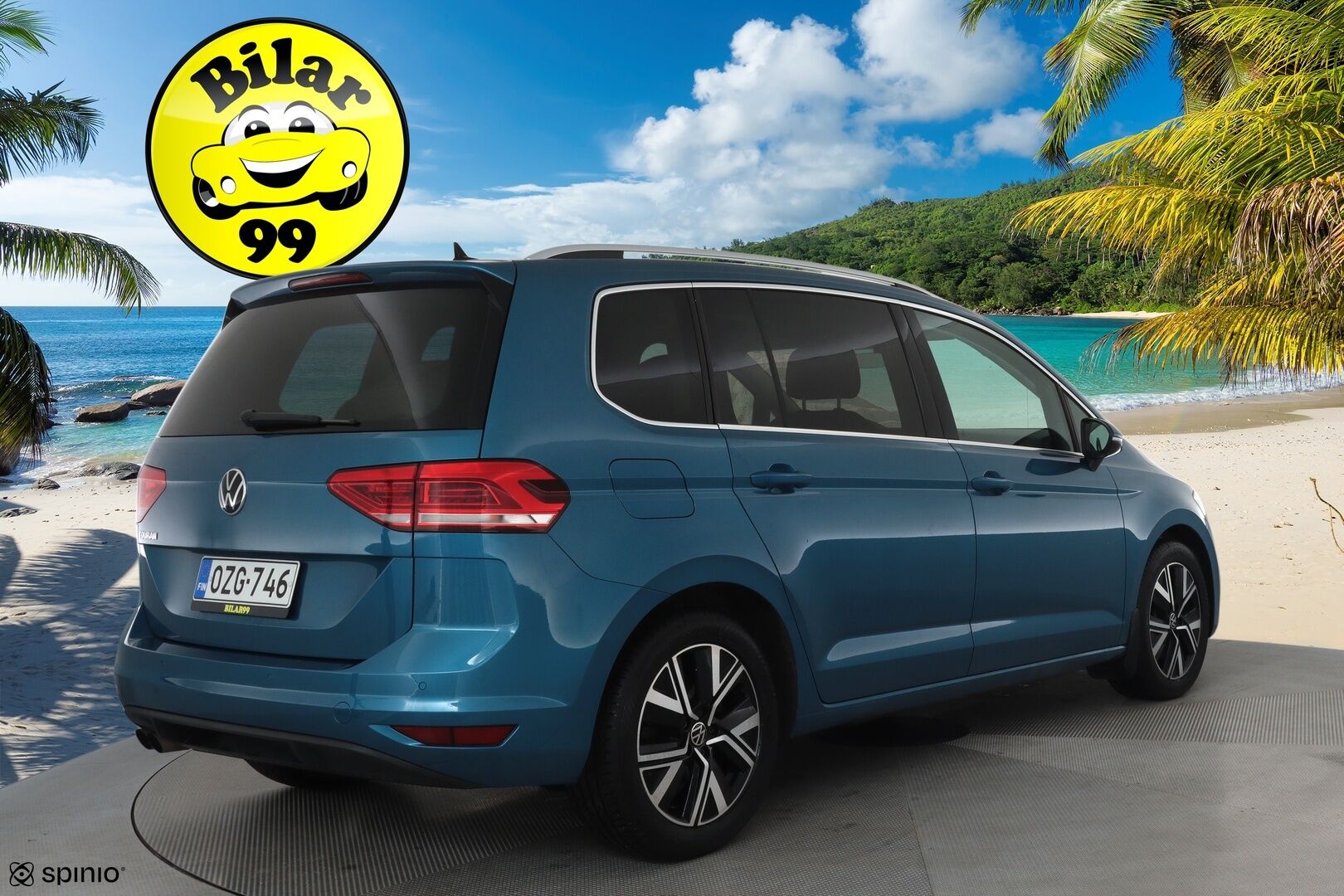 Volkswagen Touran 2021 Highline 2,0 TDI SCR 110 kW DSG 7-Paik **Webasto /  ACC / LED-valot / P.Tutkat / Navi / Digimittaristo / Apple&Android** - Suomi-auto / Kahdet Renkaat