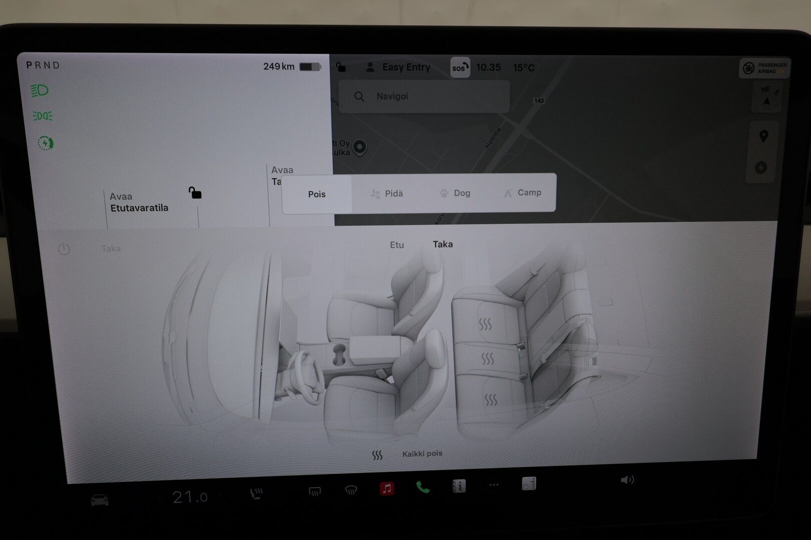 Tesla Model 3 2021 Standard Range Plus * Lasikatto / ILP / ACC / Matrix-LED / Muistipenkki / Navi / Kaistavahti / Keyless * - 1-om Suomi-auto / Akku kuntotarkastettu SoH 93,1% / 2x Latauskaapelit / Kahdet renkaat