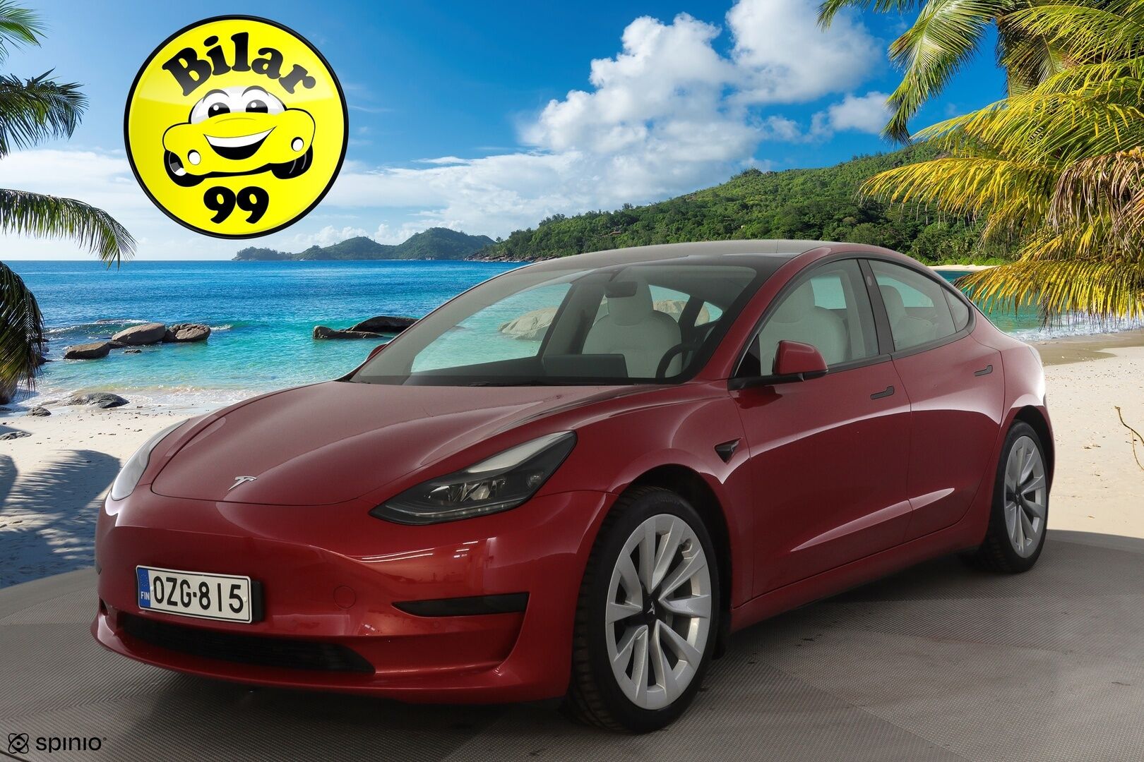 Tesla Model 3 2021 Standard Range Plus * Lasikatto / ILP / ACC / Matrix-LED / Muistipenkki / Navi / Kaistavahti / Keyless * - 1-om Suomi-auto / Akku kuntotarkastettu SoH 93,1% / 2x Latauskaapelit / Kahdet renkaat
