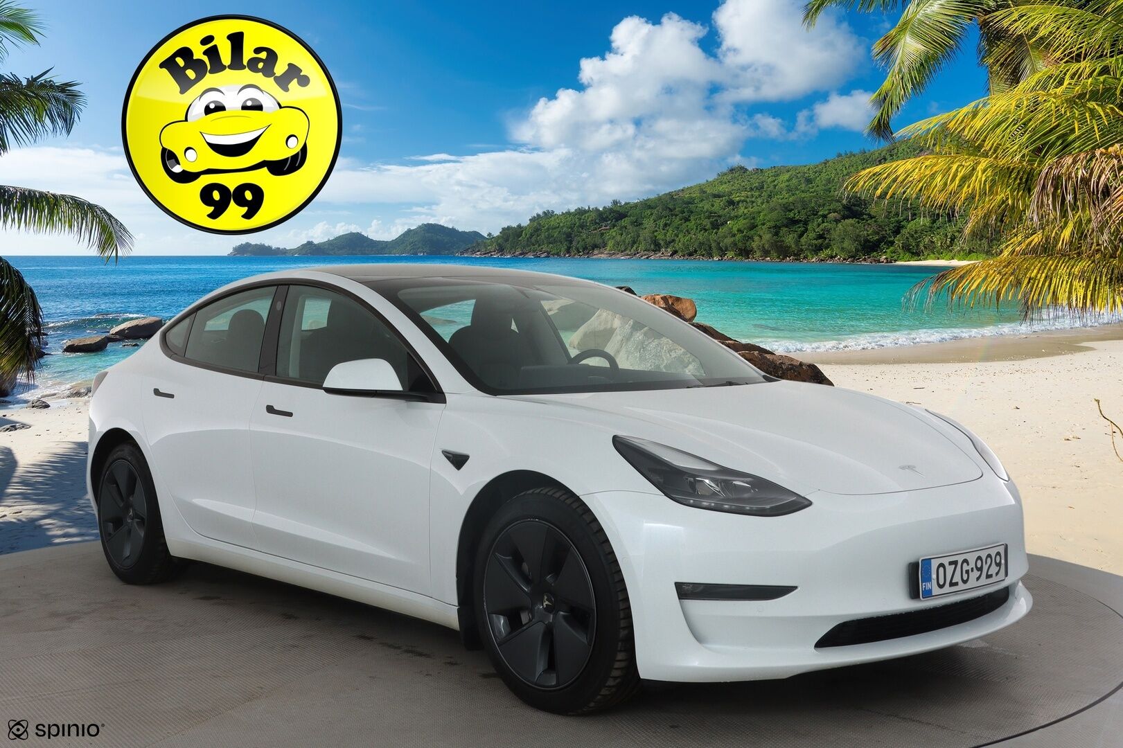 Tesla Model 3 2021 Long Range *Lämpöpumppu / Autopilot / Lasikatto / Premium Audio / Nahkasisusta / P.kamera* - Akku kuntotarkastettu SOH 93,8% / 1-om. Suomi-auto / 2x vanteet
