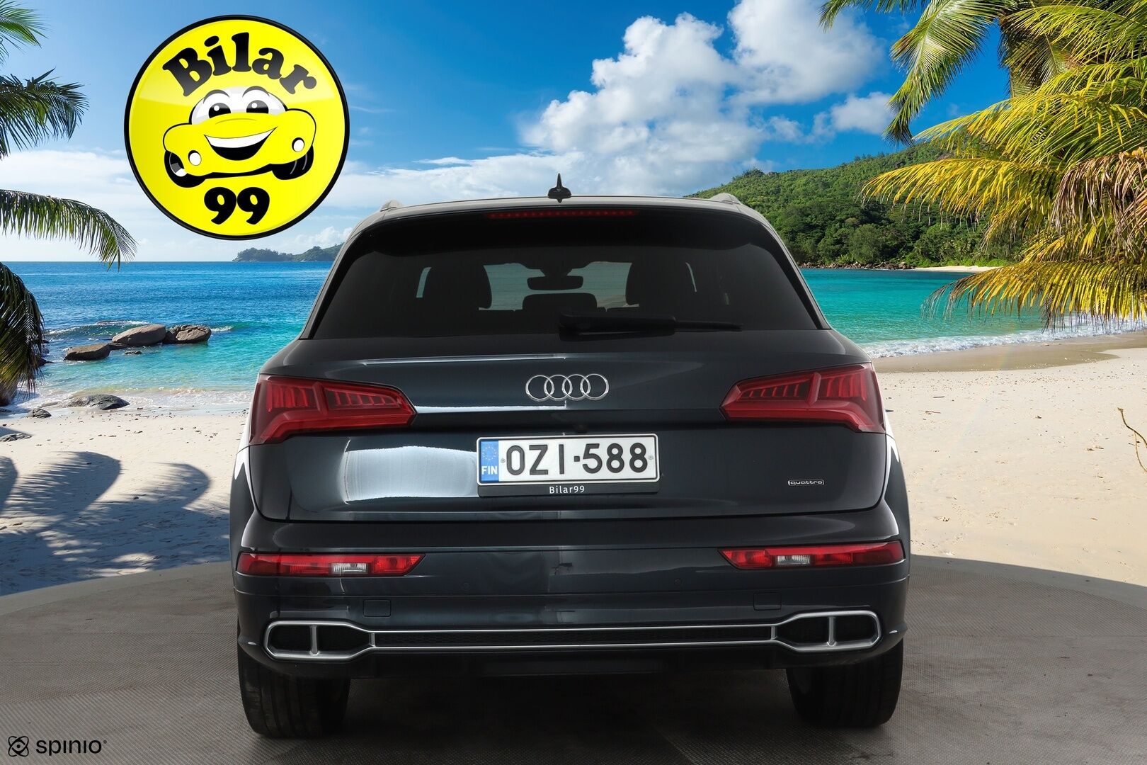 Audi Q5 2020 55 TFSI e quattro S tronic S-line *ACC / Matrix LED / P.kamera / Navi / Digimittaristo / Sporttipenkit / KeylessGo* - Kahdet renkaat aluvanteilla / Hyvät varusteet!