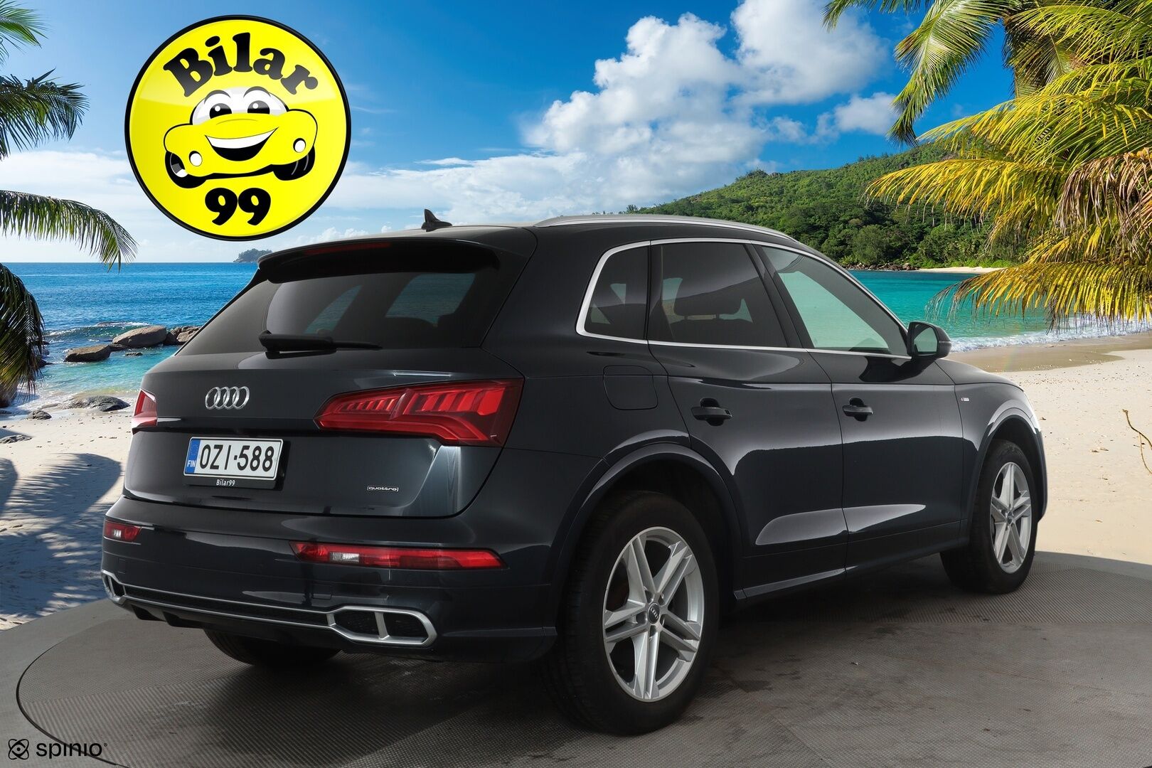 Audi Q5 2020 55 TFSI e quattro S tronic S-line *ACC / Matrix LED / P.kamera / Navi / Digimittaristo / Sporttipenkit / KeylessGo* - Kahdet renkaat aluvanteilla / Hyvät varusteet!