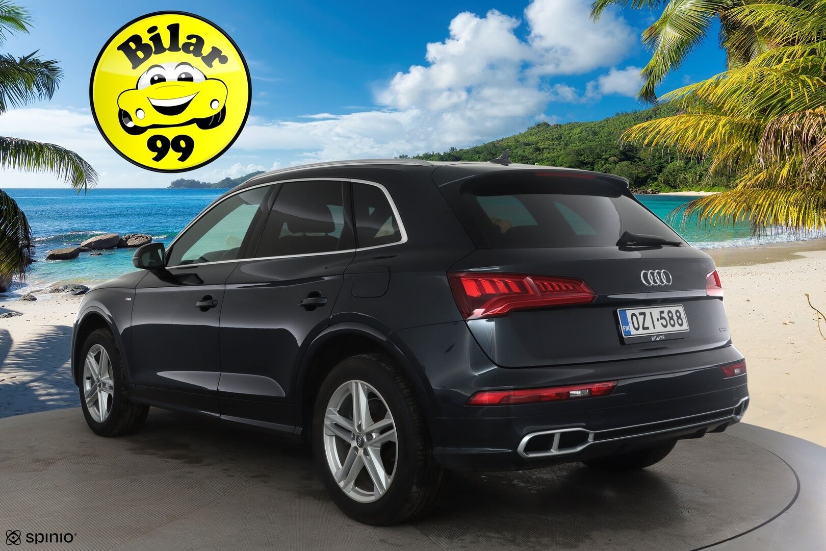 Audi Q5 2020 55 TFSI e quattro S tronic S-line *ACC / Matrix LED / P.kamera / Navi / Digimittaristo / Sporttipenkit / KeylessGo* - Kahdet renkaat aluvanteilla / Hyvät varusteet!