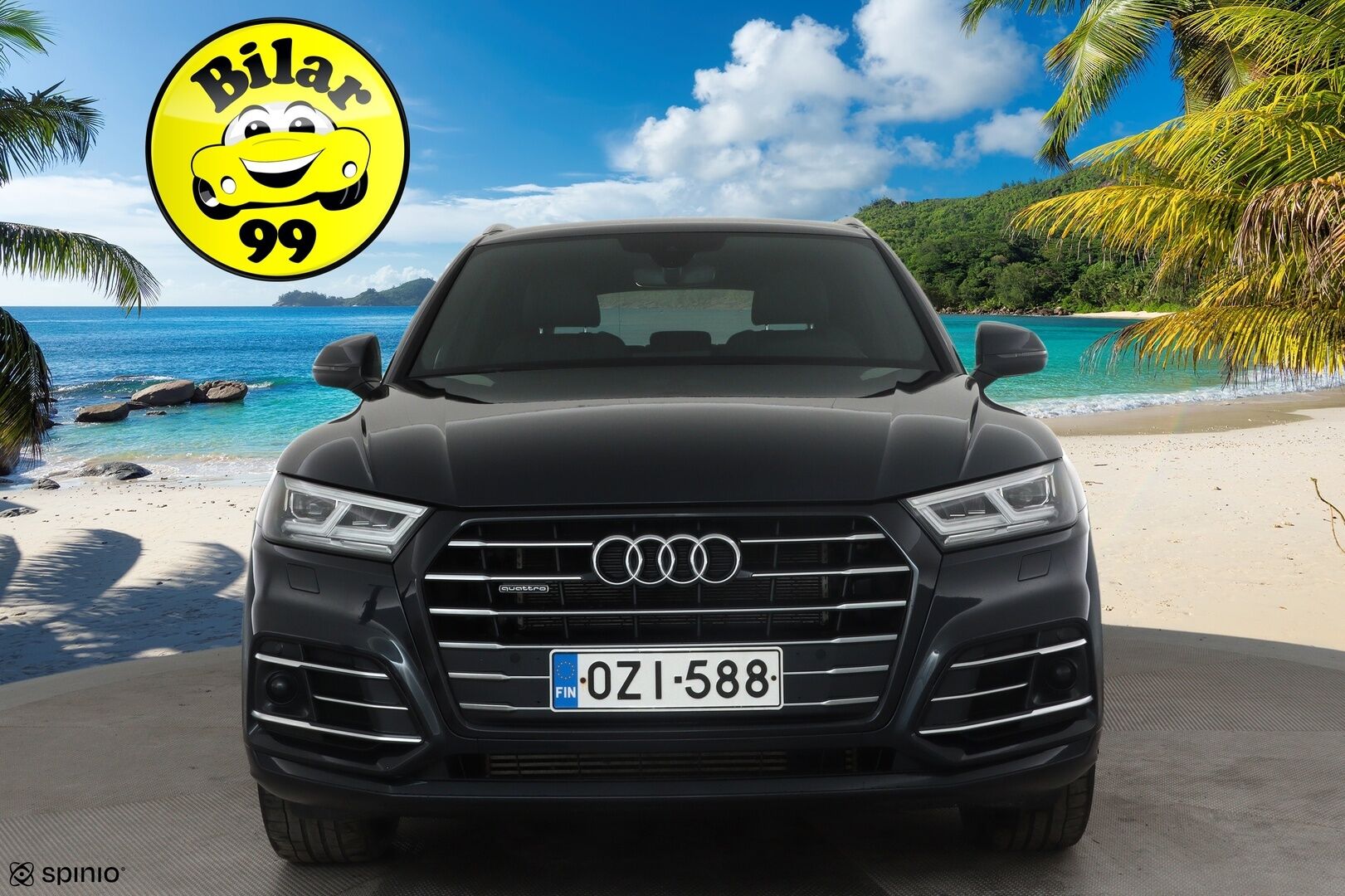 Audi Q5 2020 55 TFSI e quattro S tronic S-line *ACC / Matrix LED / P.kamera / Navi / Digimittaristo / Sporttipenkit / KeylessGo* - Kahdet renkaat aluvanteilla / Hyvät varusteet!