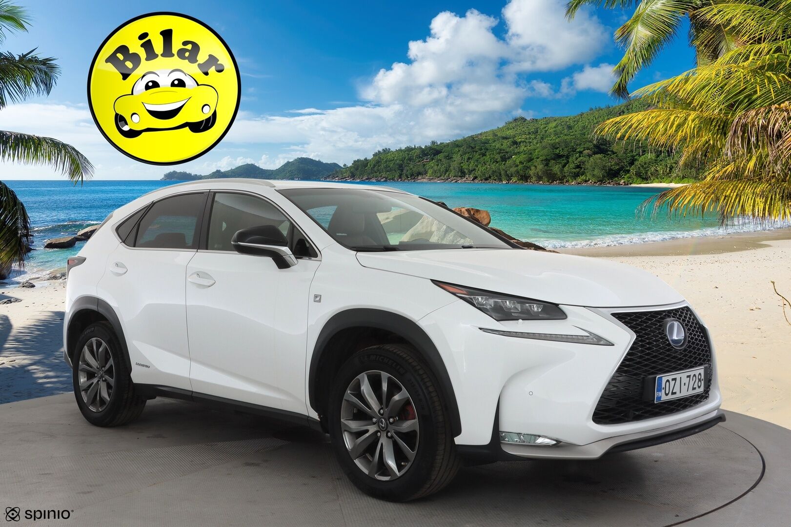 Lexus NX 2015 300h Hybrid A AWD F Sport - | ACC | Sähkönahat | P.kamera | Koukku | Lohko + sisälämmitin | LED | Keyless | Lämm. sähkösäätöinen ratti | BT | 2x renkaat aluin | 