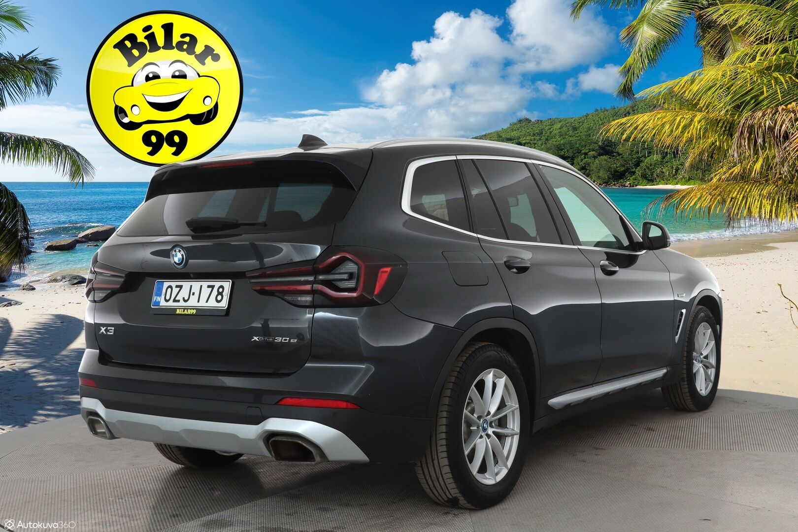 BMW X3 2022 G01 xDrive 30e A Charged Edition **1.Om Suomi-auto / 360° Kamera / Sporttipenkki Muistilla / HiFi / LED-valot / Navi** - 3,99 % KORKOTARJOUS TÄHÄN AUTOON - Akku kuntotarkastettu / Kaistavahti / Digimittaristo / KeylessGO / 2x Renkaat